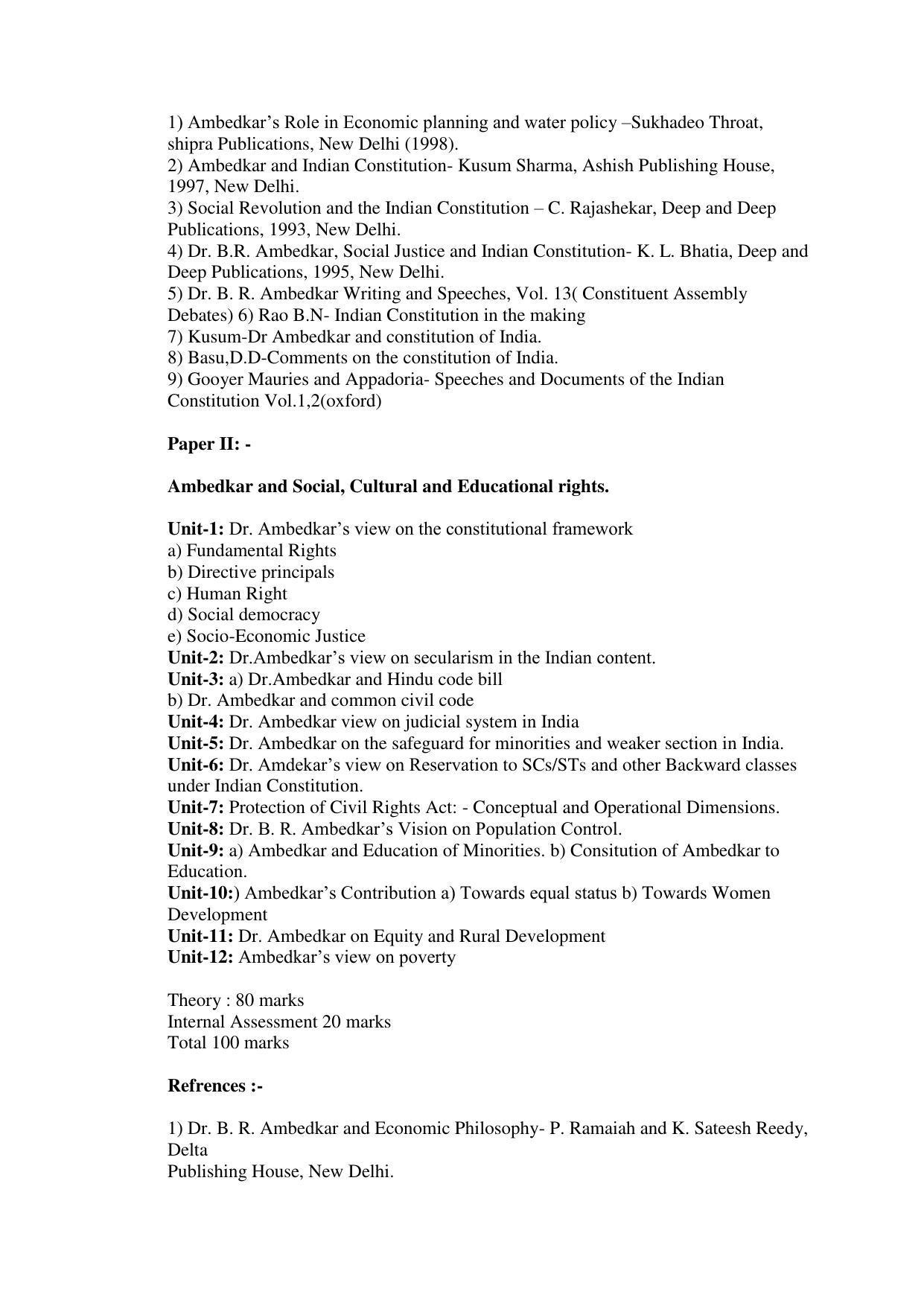 RTMNU Post Graduate Teaching Department of Law of POST GRADUATE DIPLOMA IN COSUMER LAW (PGDCL) (POST GRADUATE DIPLOMA IN LAWS) Syllabus. - Page 103