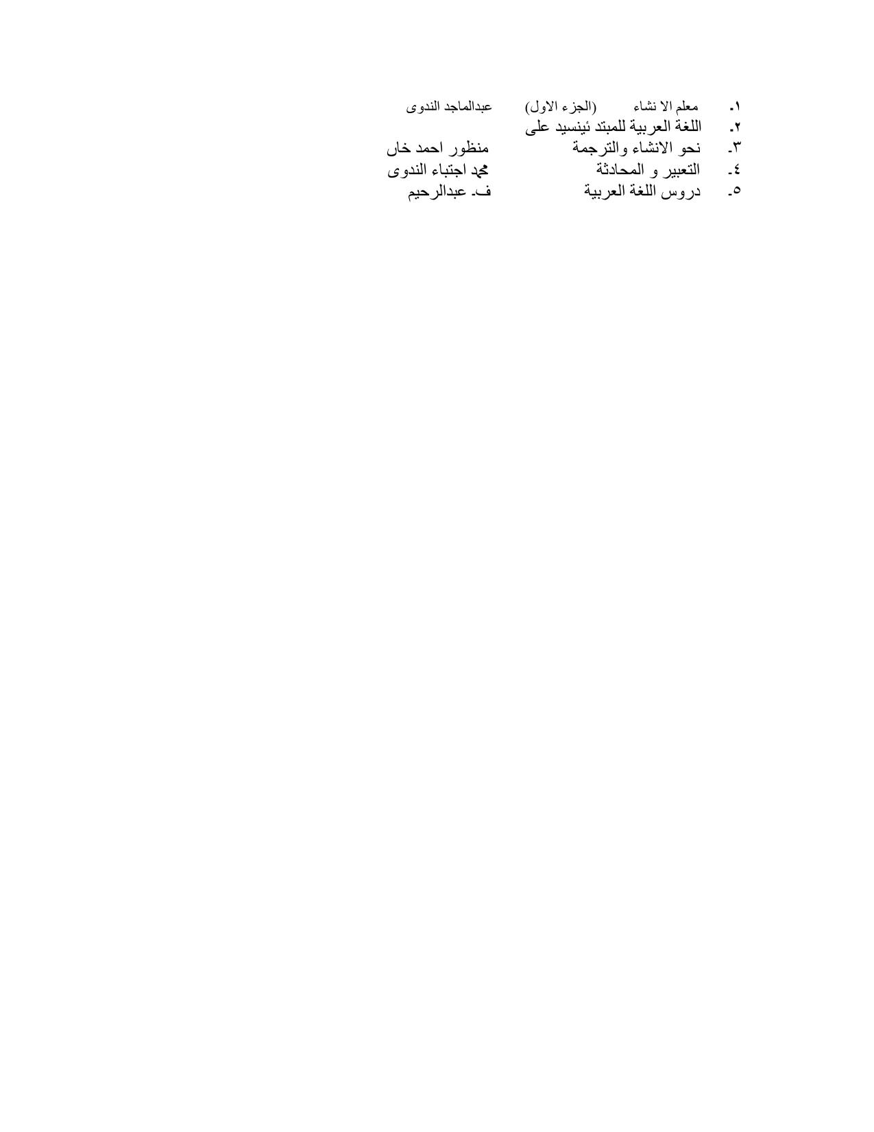 AMU Entrance Exam: AMU Entrance Exam: M.A. Arabic Syllabus - Page 9