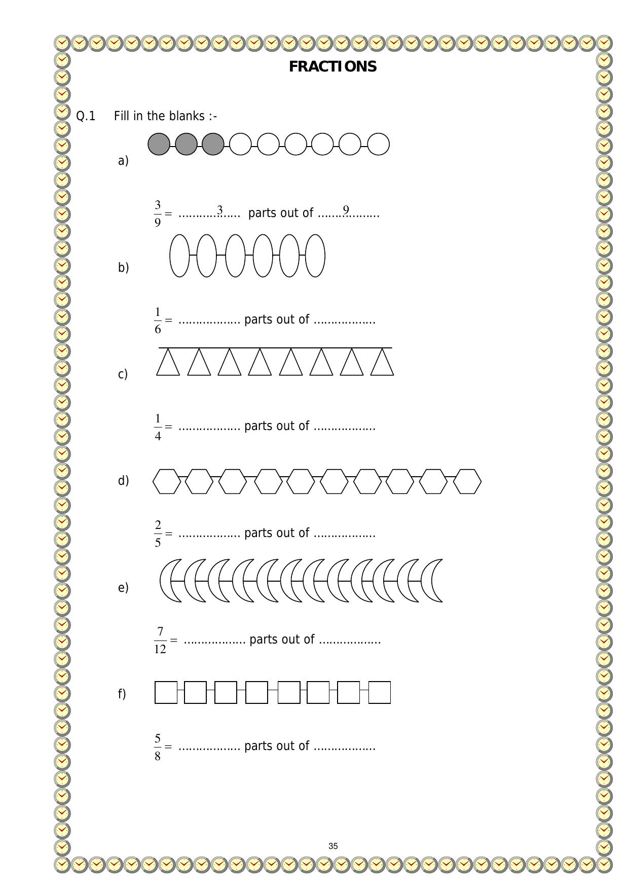 Worksheet for Class 1 Maths Assignment 10 - Page 5