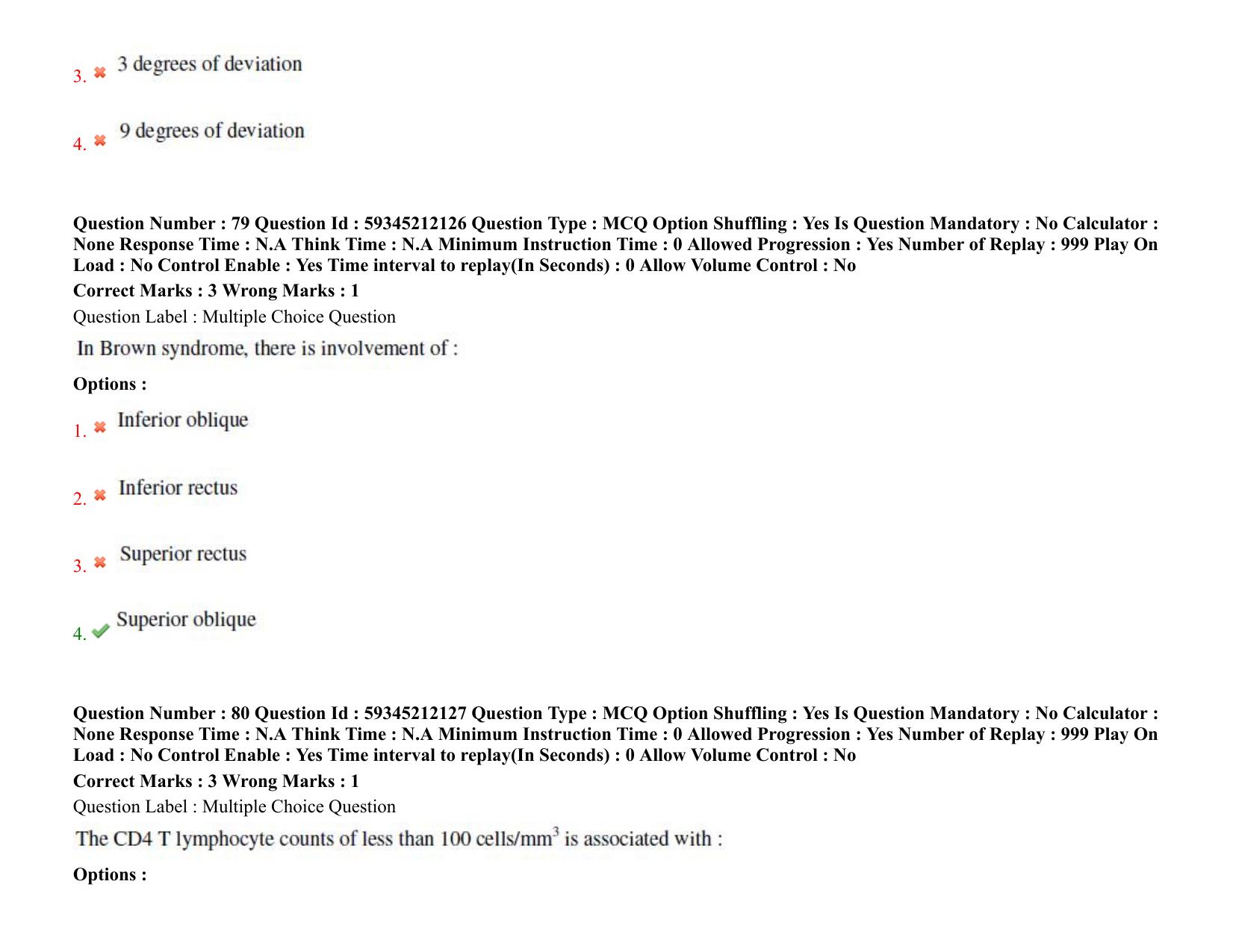 BHU RET Ophthalmology 2021 Question Paper - Page 58
