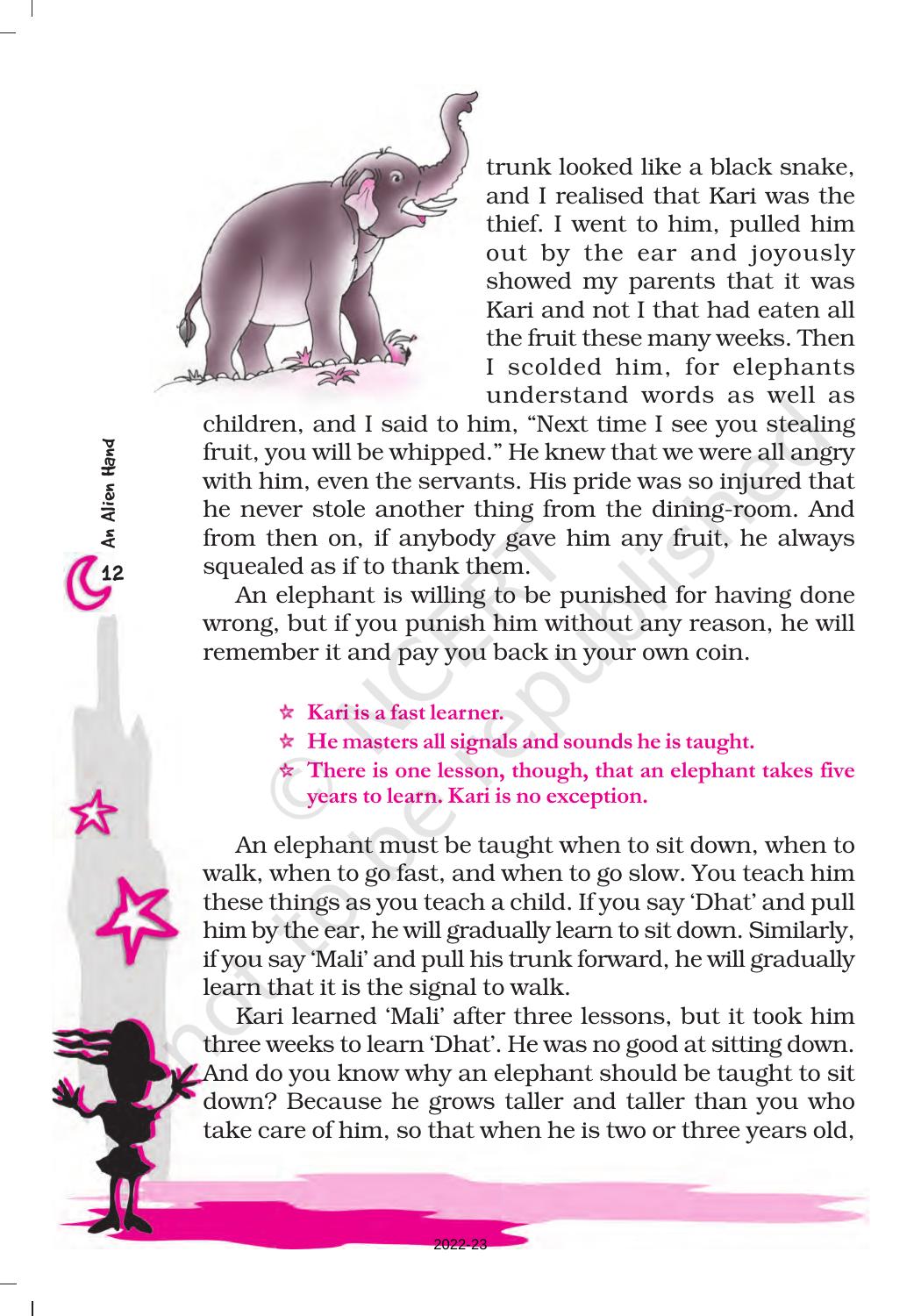 NCERT Book for Class 7 English (An Alien Hand): Chapter 2-Bringing Up Kari - Page 6
