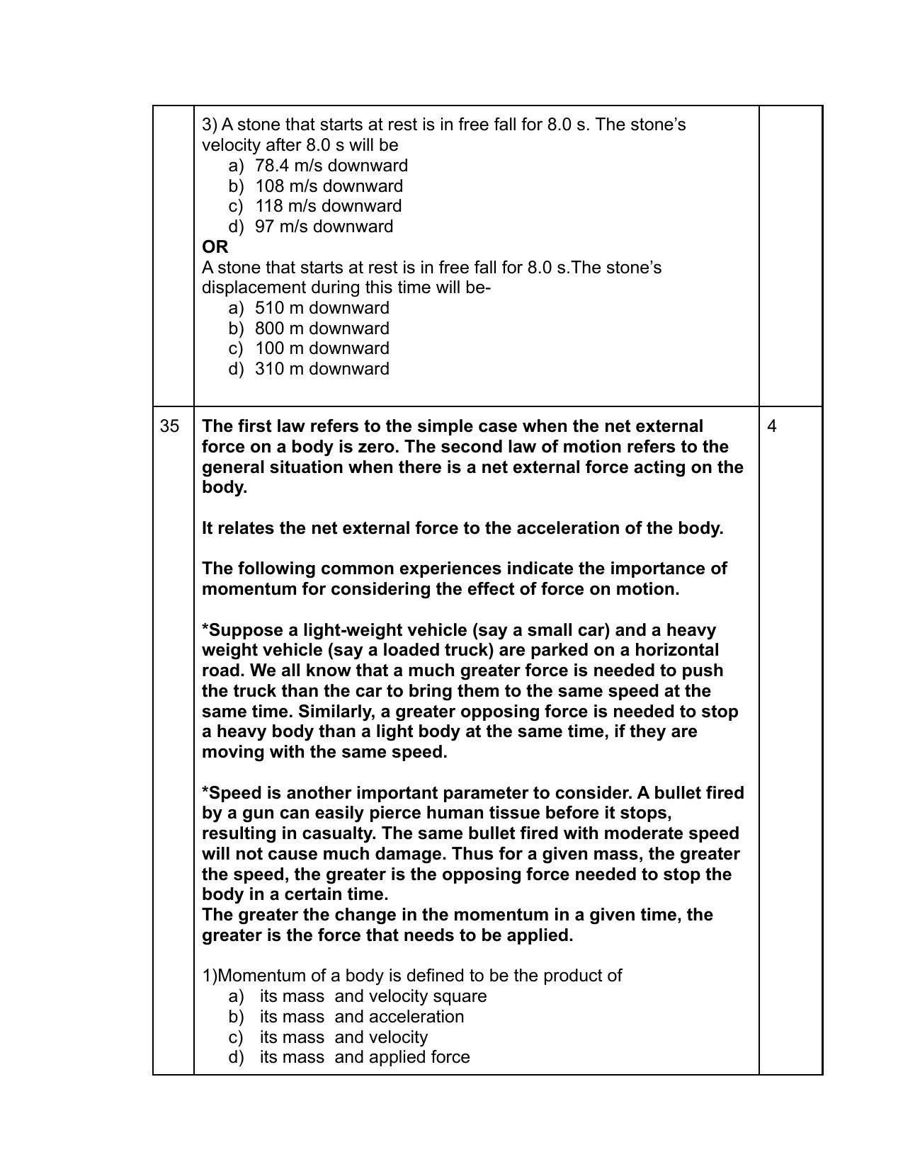 Edudel Class 11 Physics Sample Question Paper - Page 10
