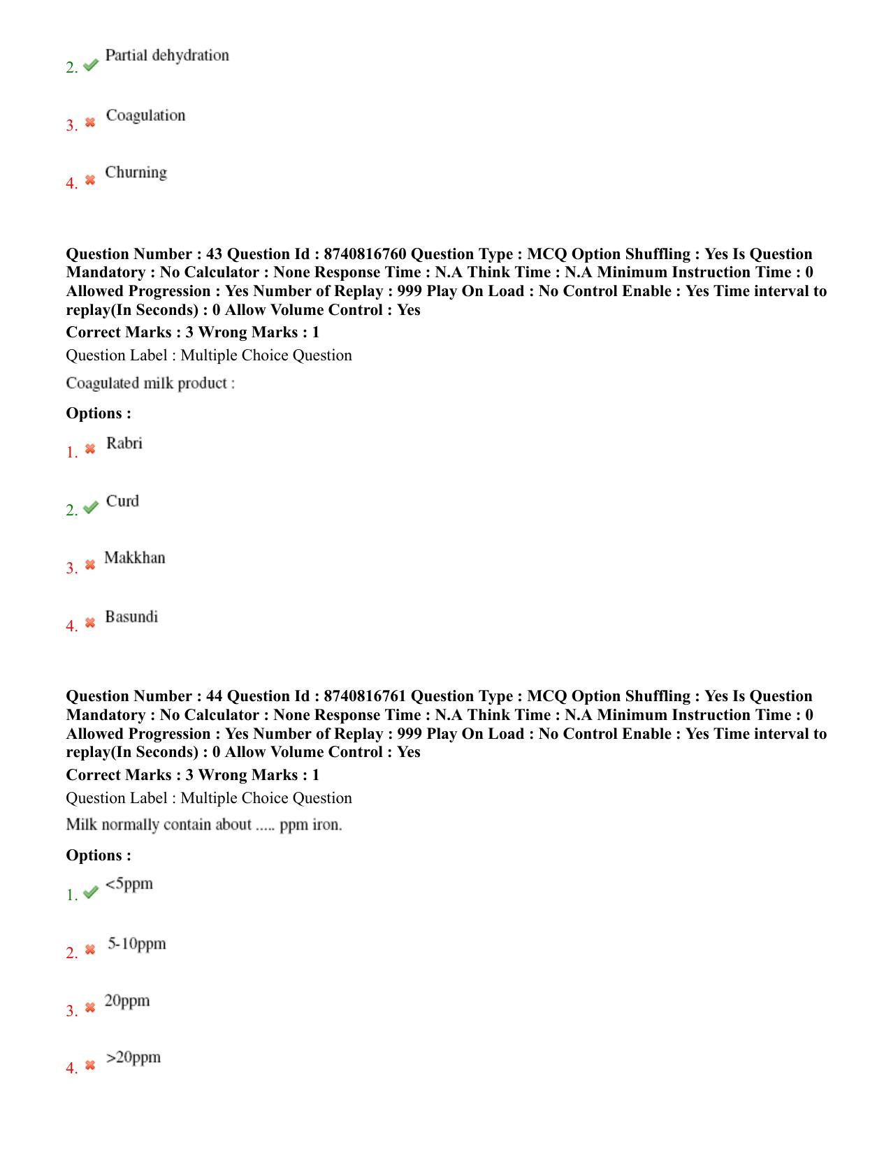 BHU RET Livestock Products Technology 2020 Question Paper - Page 29