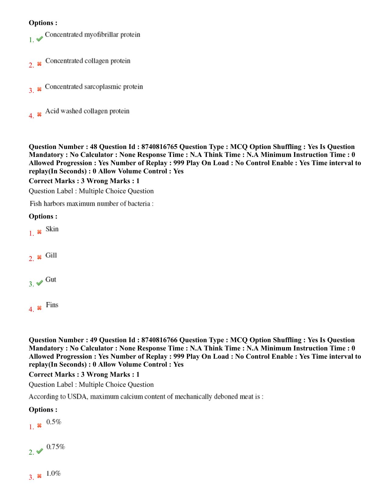 BHU RET Livestock Products Technology 2020 Question Paper - Page 31
