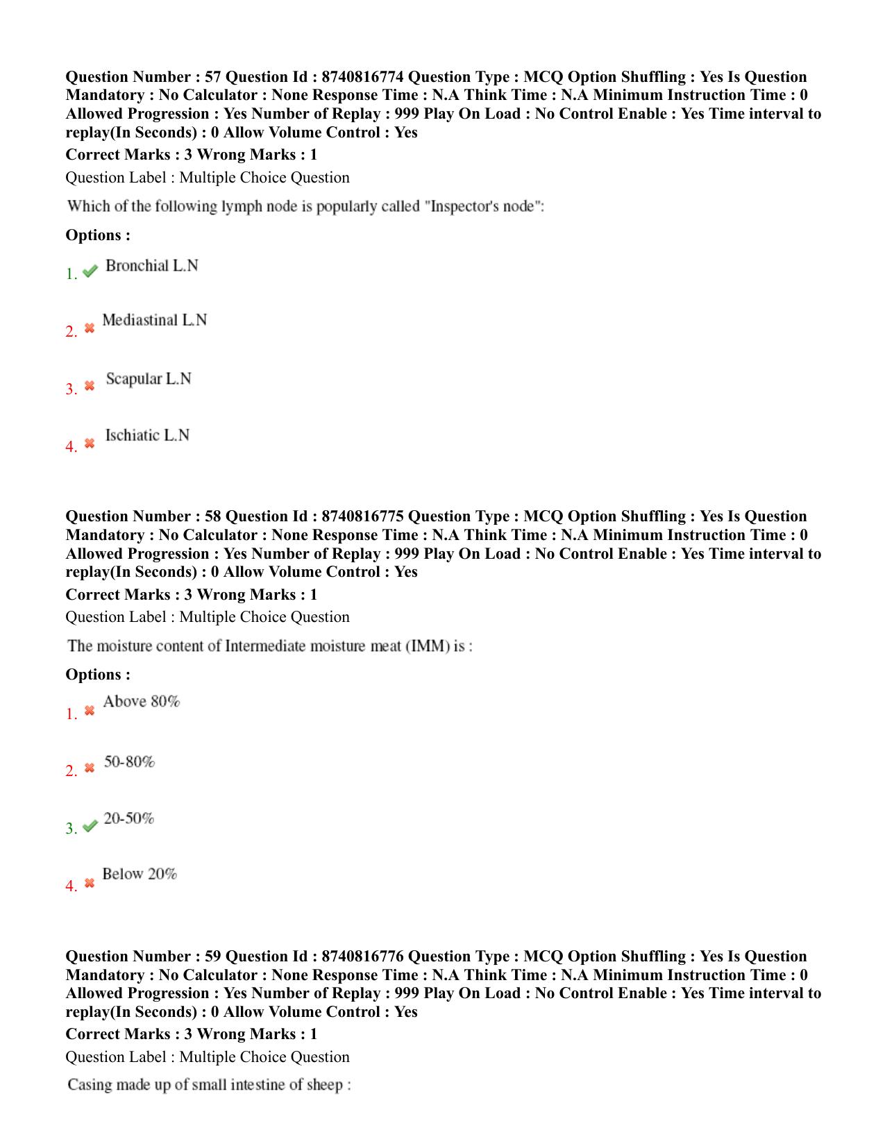 BHU RET Livestock Products Technology 2020 Question Paper - Page 35