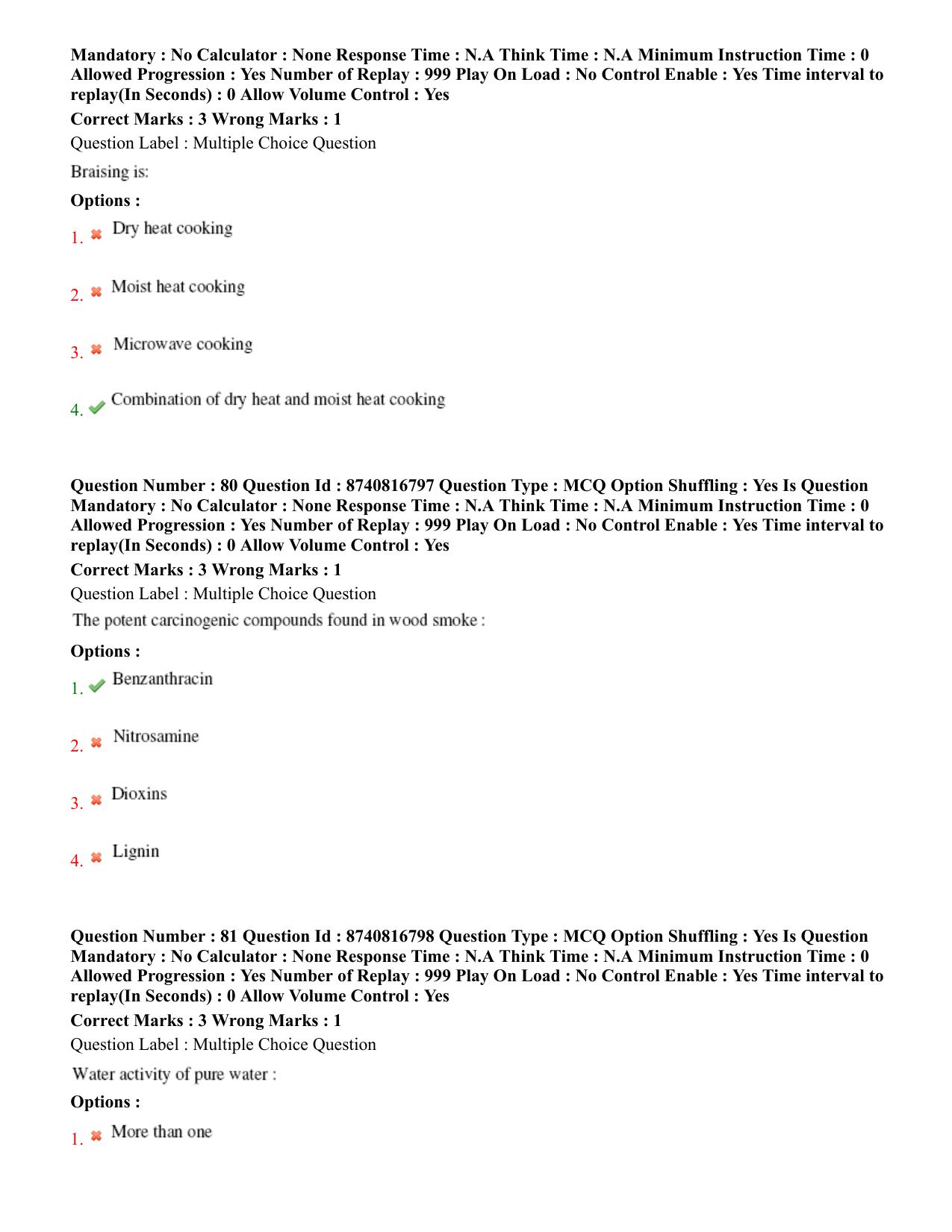 BHU RET Livestock Products Technology 2020 Question Paper - Page 44