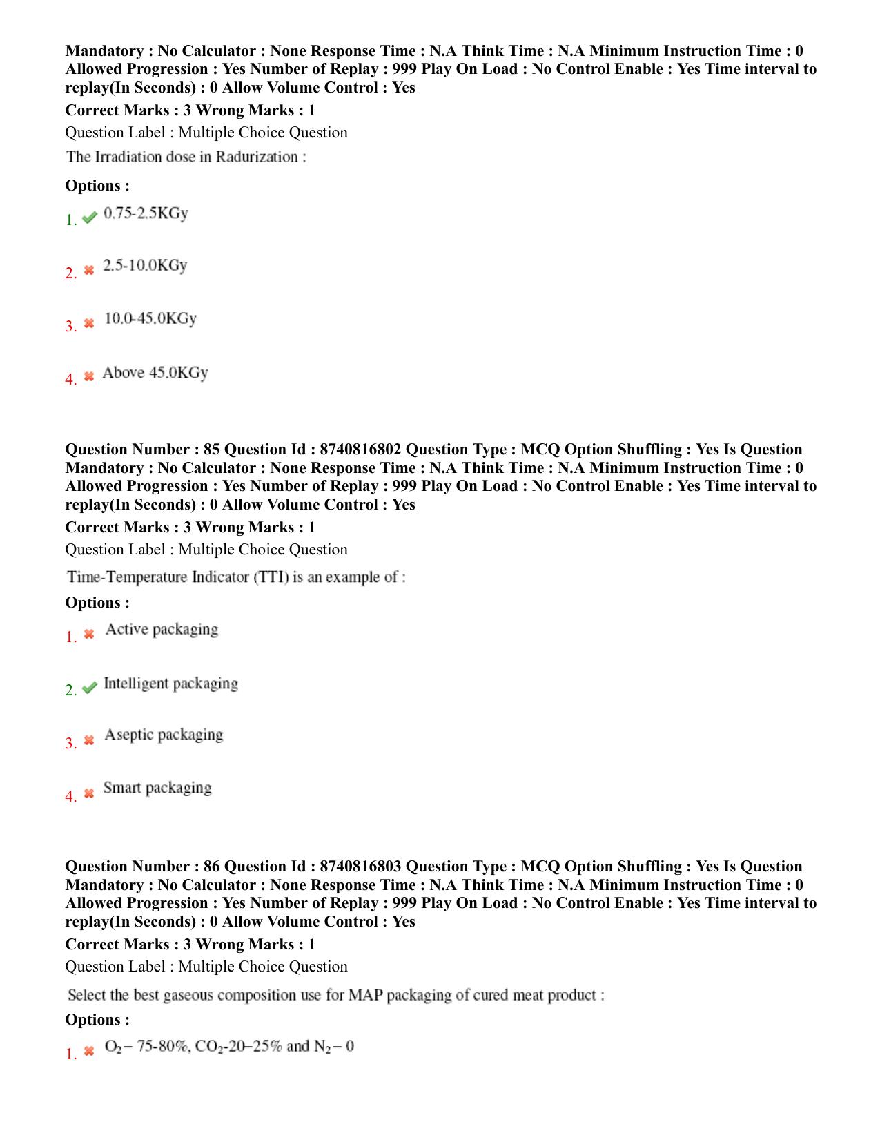 BHU RET Livestock Products Technology 2020 Question Paper - Page 46
