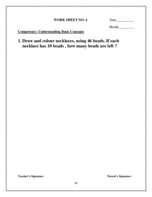 Worksheets for Class 2 Maths Assignment 44 Counting in Tens