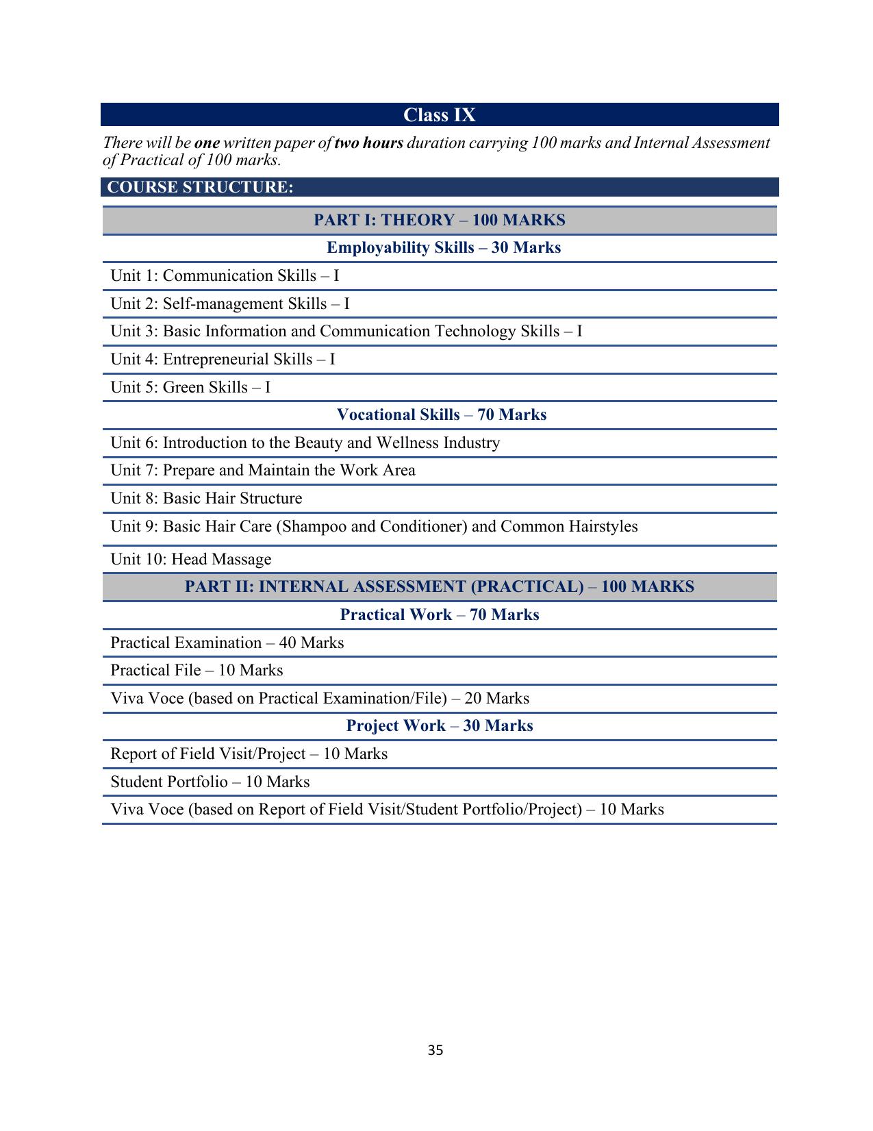 ICSE Assistant Hair Stylist Syllabus 2026 - Page 3
