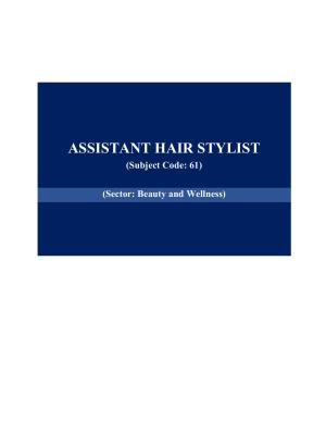 ICSE Assistant Hair Stylist Syllabus 2026