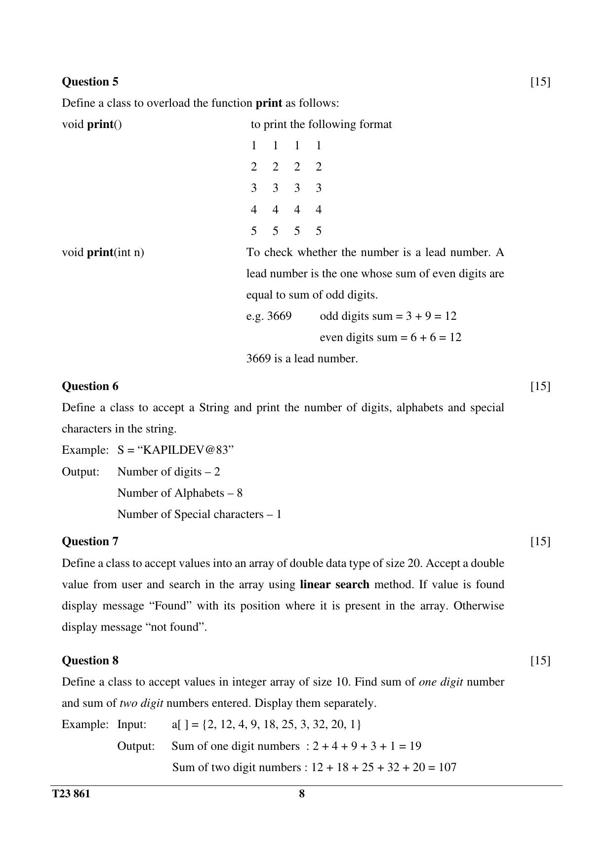ICSE Class 10 COMPUTER APPLICATIONS 2023 Question Paper - Page 8