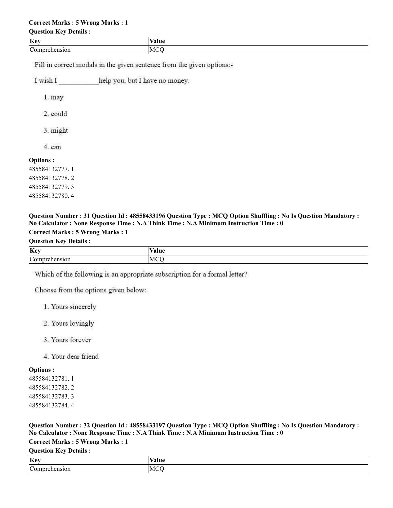 CUET 2023 English Malayalam Shift 1 Question Papers - 18 June 2023 - Page 23