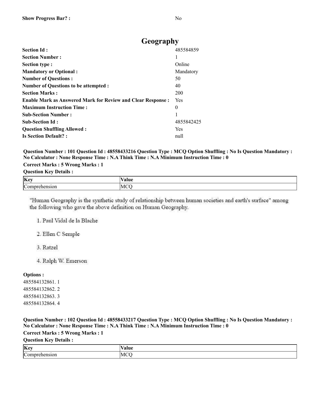 CUET 2023 English Malayalam Shift 1 Question Papers - 18 June 2023 - Page 98