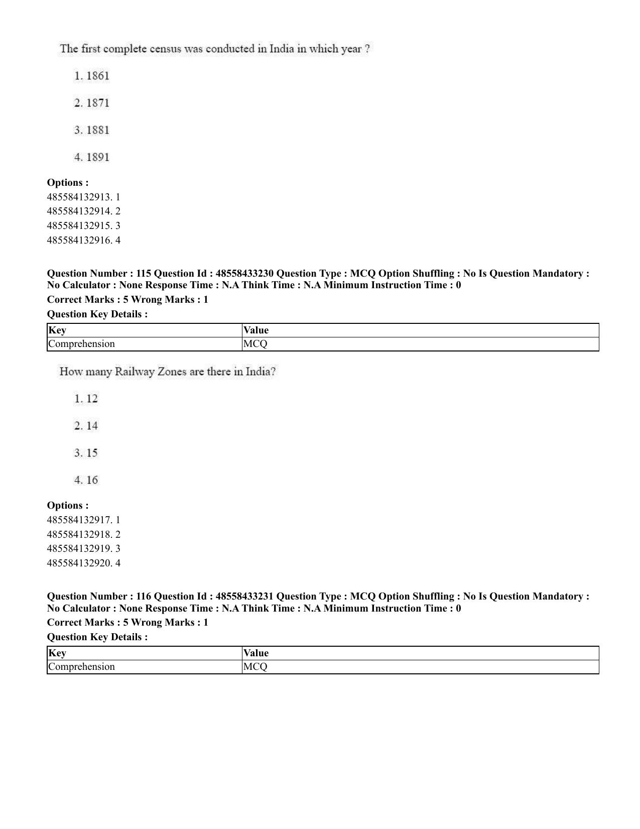 CUET 2023 English Malayalam Shift 1 Question Papers - 18 June 2023 - Page 105