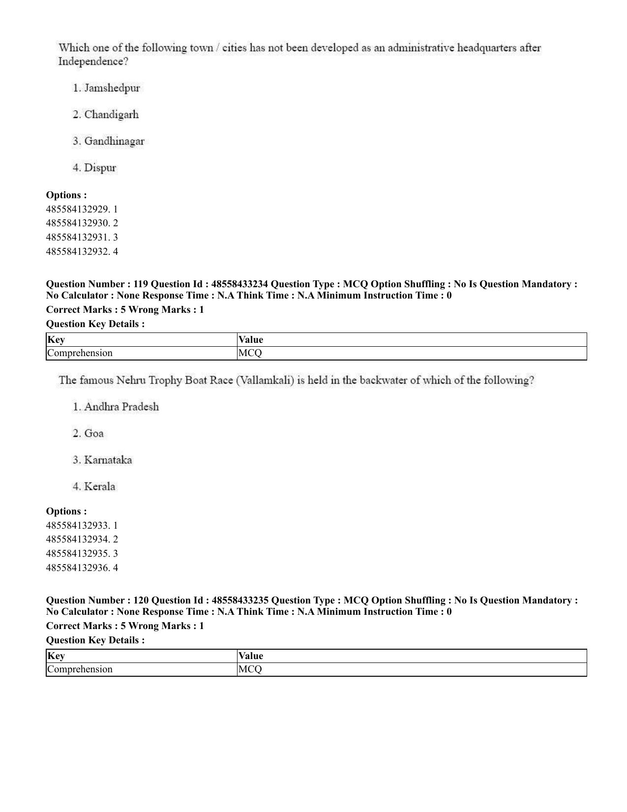 CUET 2023 English Malayalam Shift 1 Question Papers - 18 June 2023 - Page 107