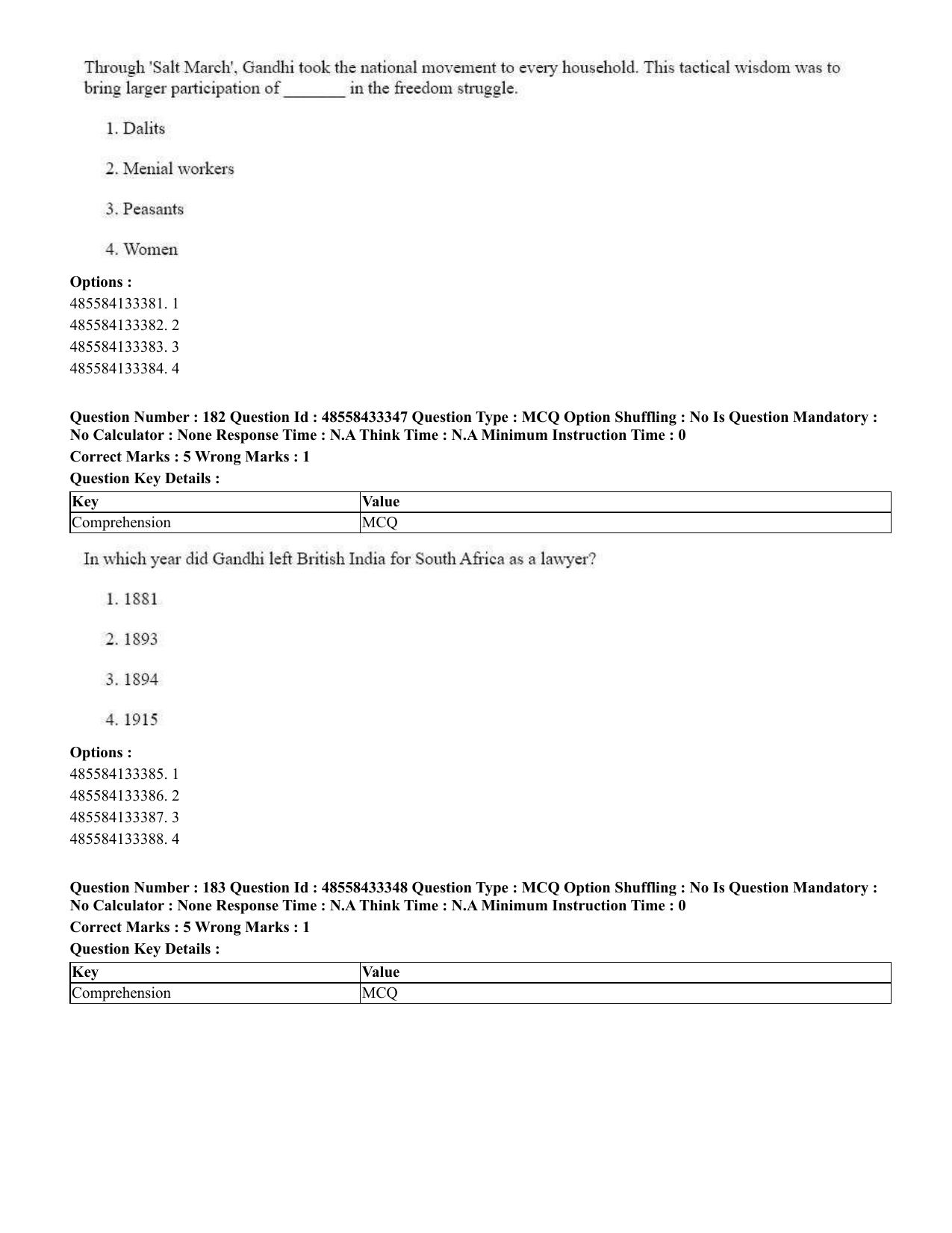 CUET 2023 English Malayalam Shift 1 Question Papers - 18 June 2023 - Page 146