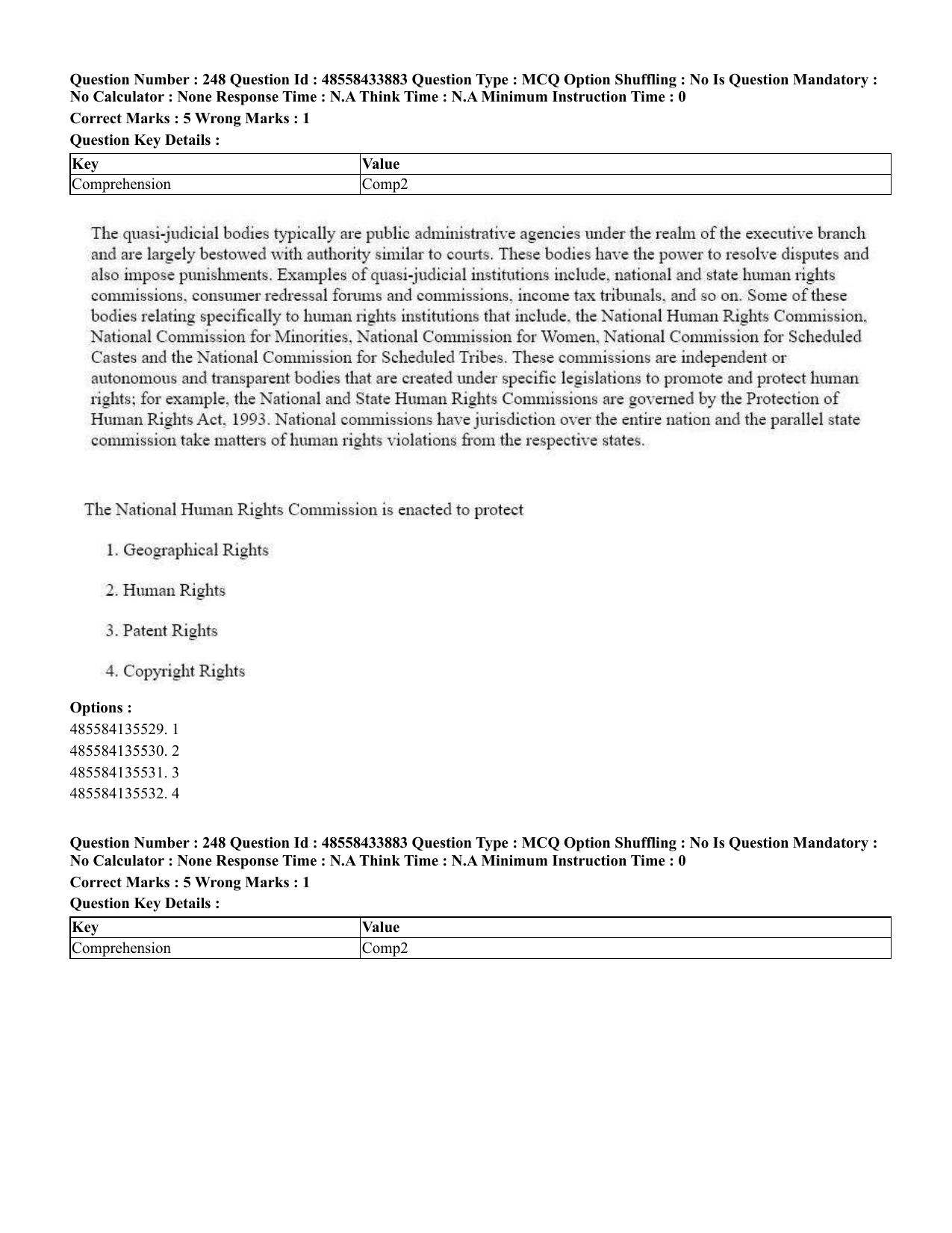 CUET 2023 English Malayalam Shift 1 Question Papers - 18 June 2023 - Page 213