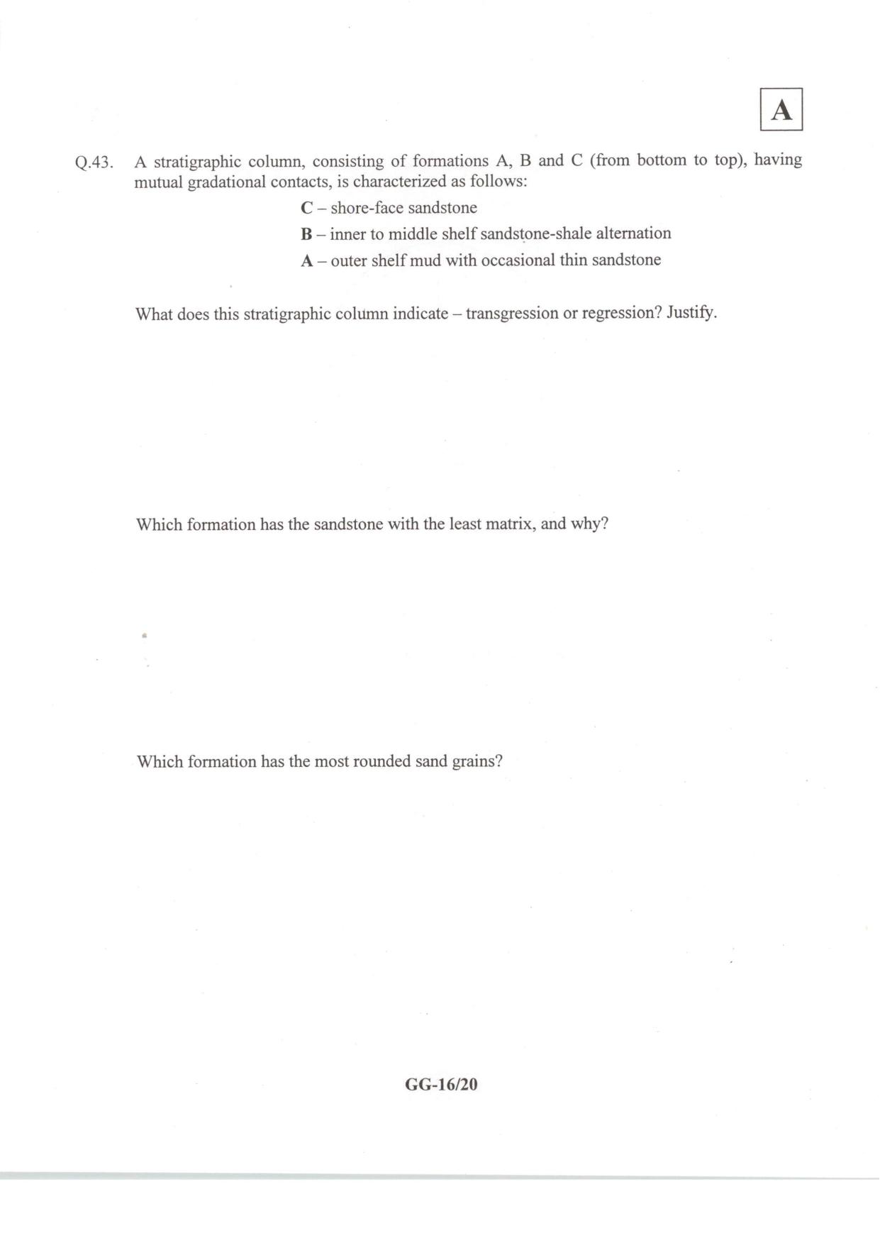 JAM 2014: GG Question Paper - Page 18