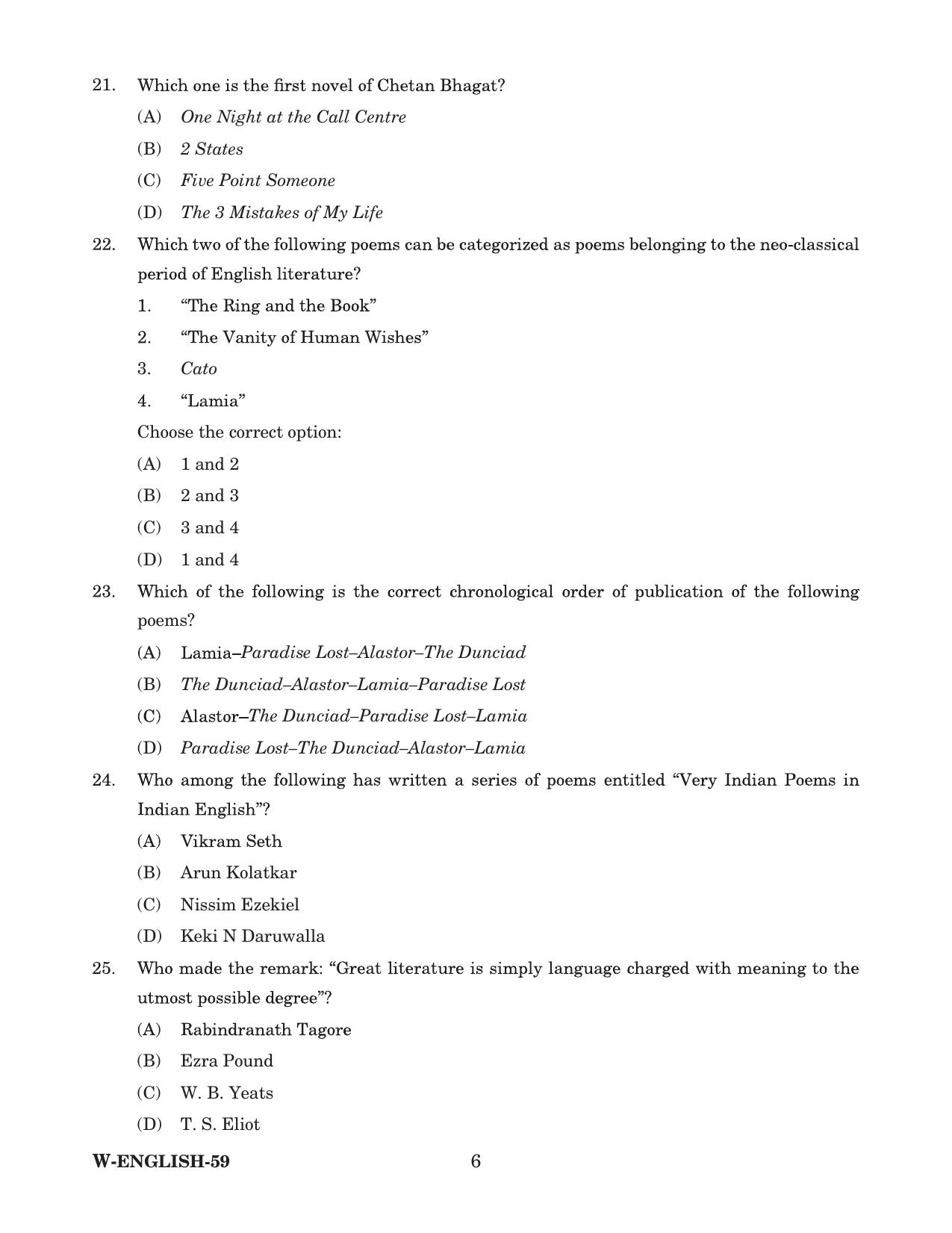 Odisha CPET 2022 ENGLISH Question Paper - Page 6