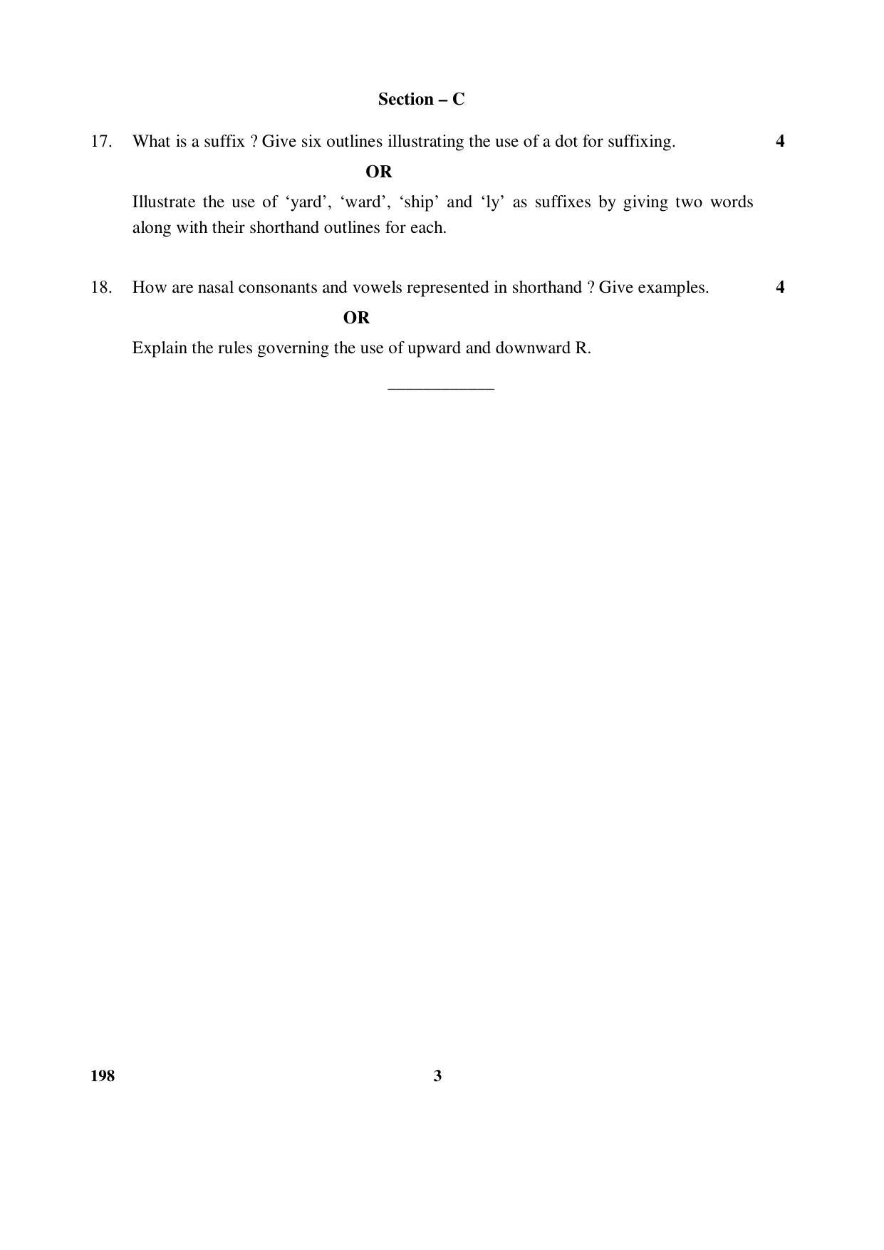 CBSE Class 12 198 (Shorthand English) 2017-comptt Question Paper - Page 3