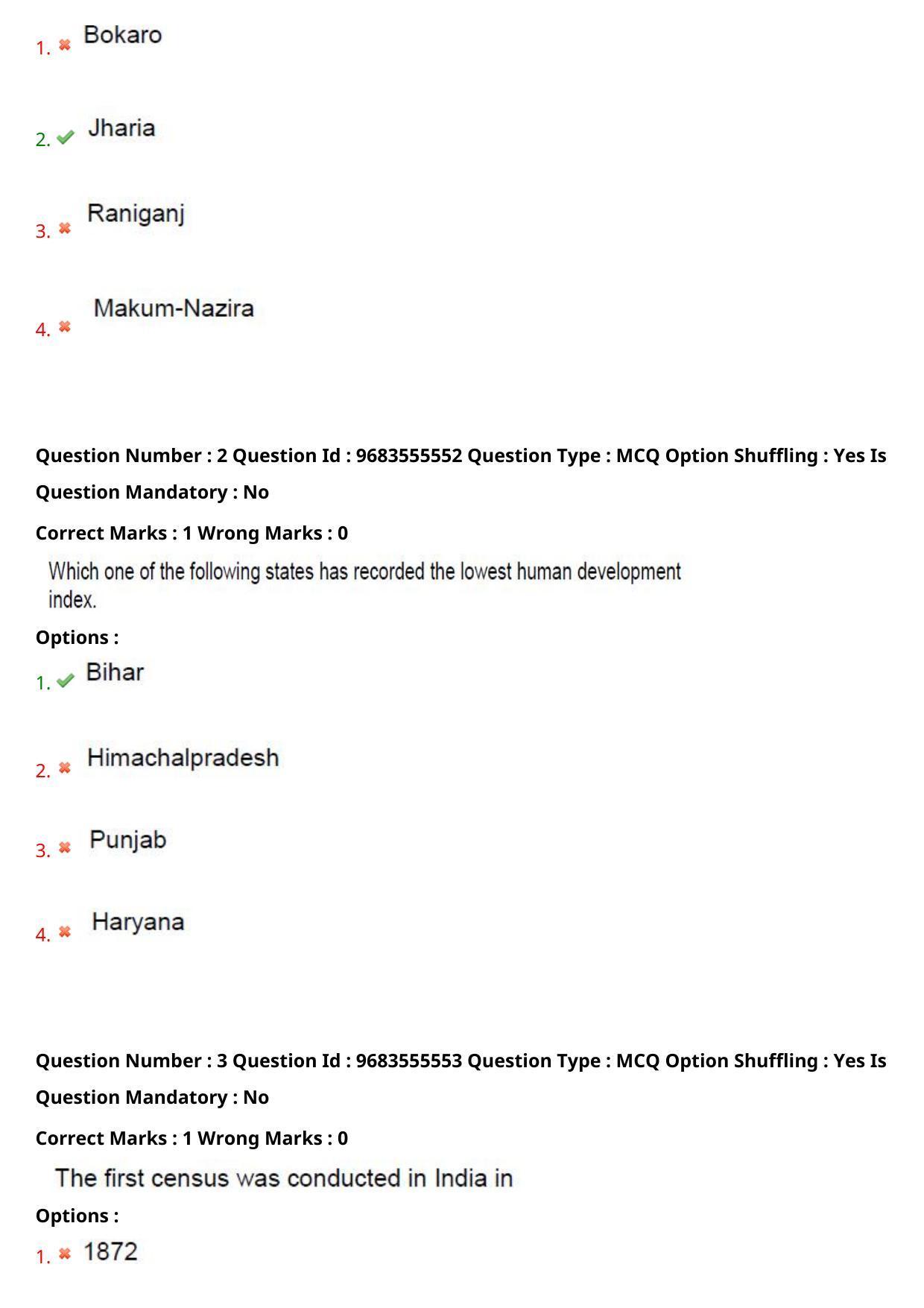 TS CPGET 2021 PGD in Geographical Cartography (Shift 1) Question Paper with Answer Key - Page 3