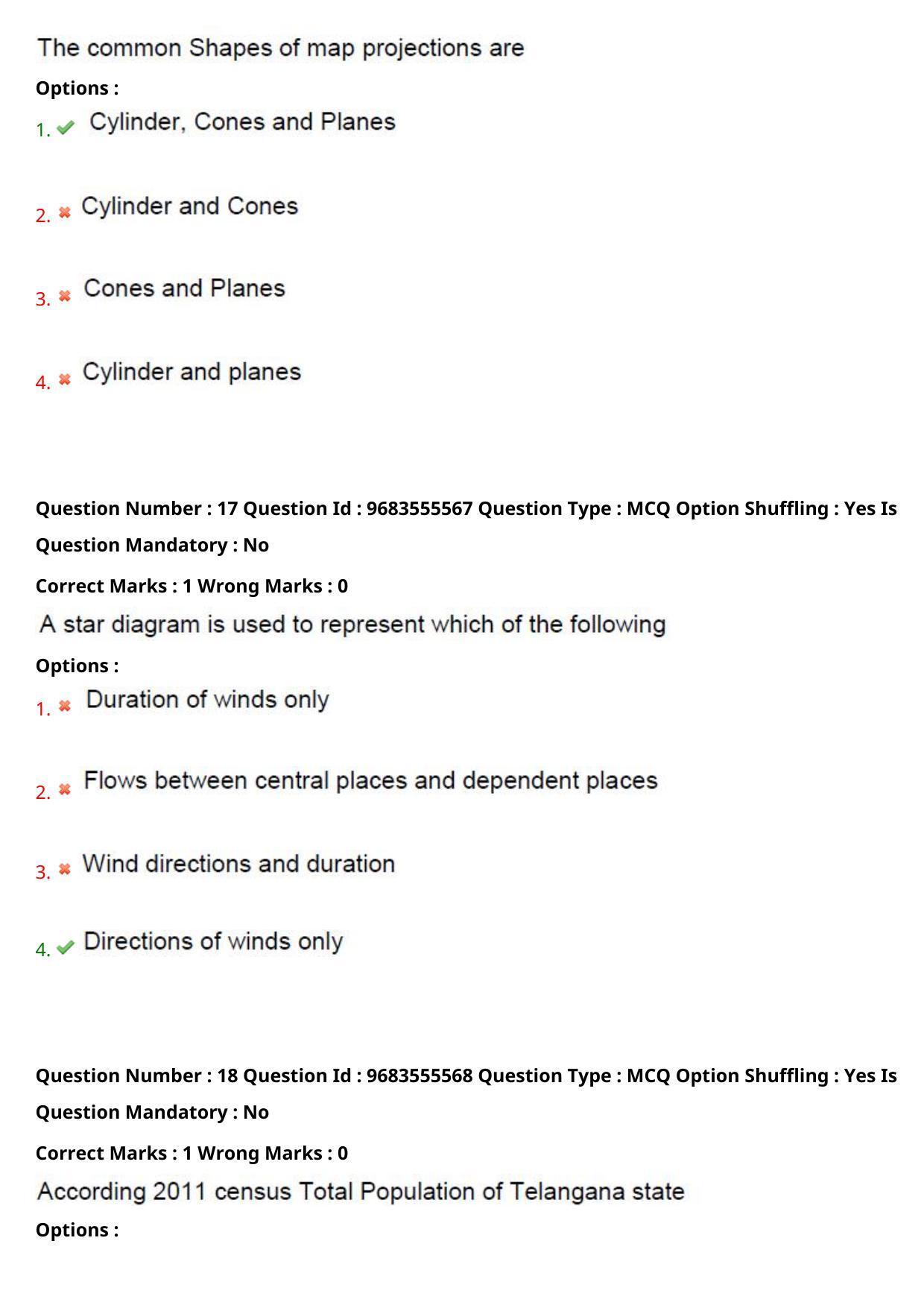 TS CPGET 2021 PGD in Geographical Cartography (Shift 1) Question Paper with Answer Key - Page 10