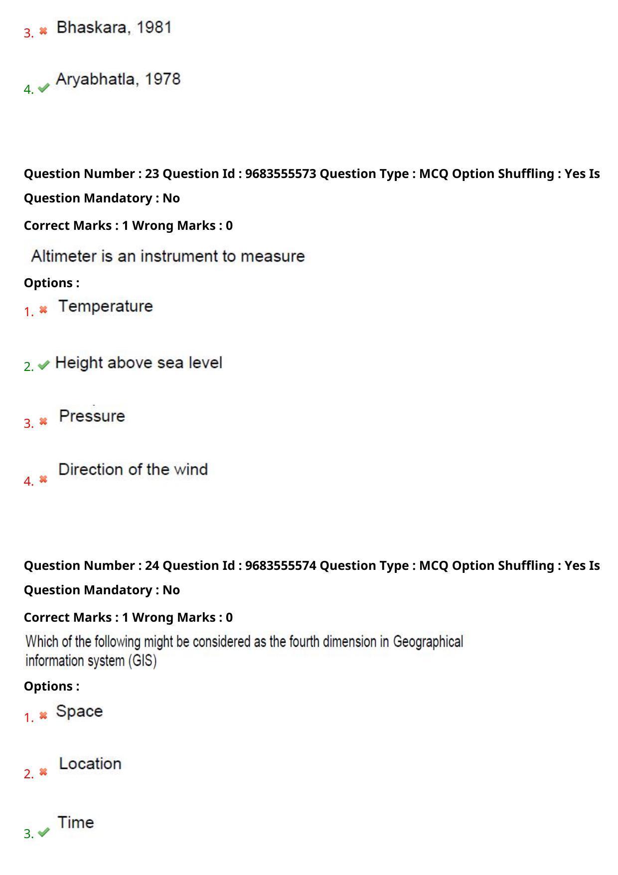 TS CPGET 2021 PGD in Geographical Cartography (Shift 1) Question Paper with Answer Key - Page 13