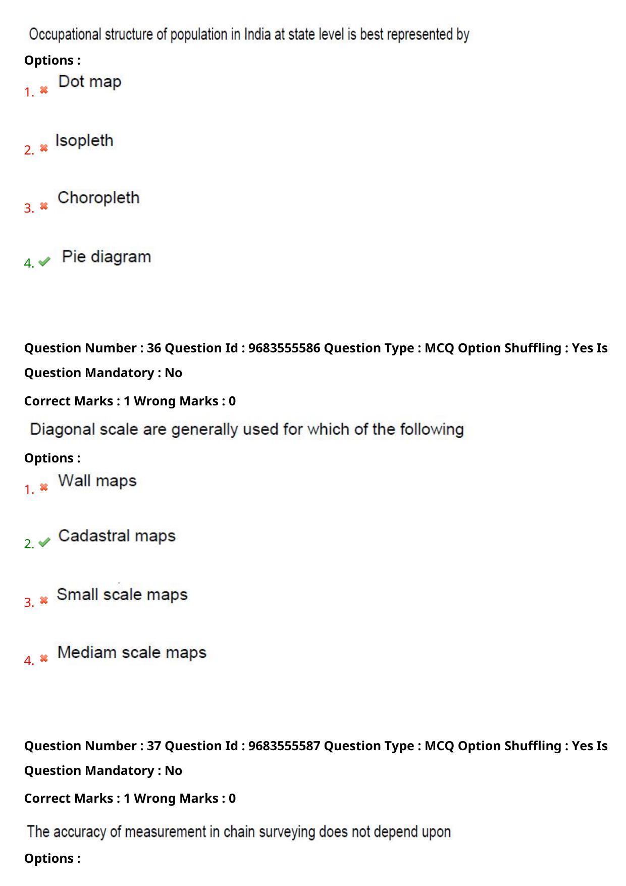 TS CPGET 2021 PGD in Geographical Cartography (Shift 1) Question Paper with Answer Key - Page 19