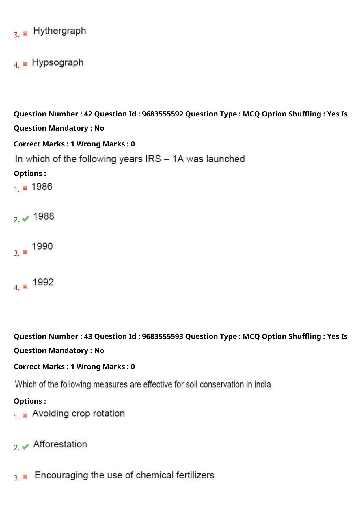 TS CPGET 2021 PGD in Geographical Cartography (Shift 1) Question Paper with Answer Key - Page 22
