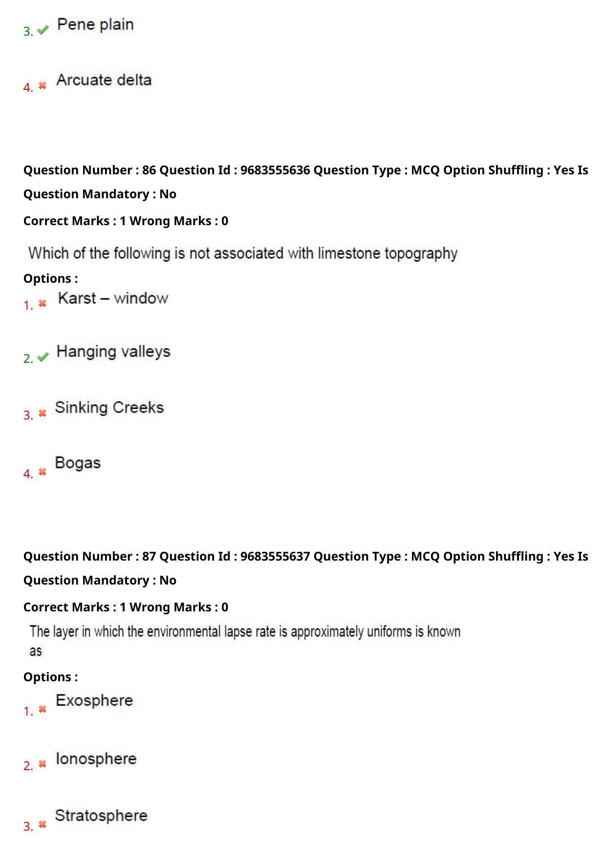 TS CPGET 2021 PGD in Geographical Cartography (Shift 1) Question Paper with Answer Key - Page 43