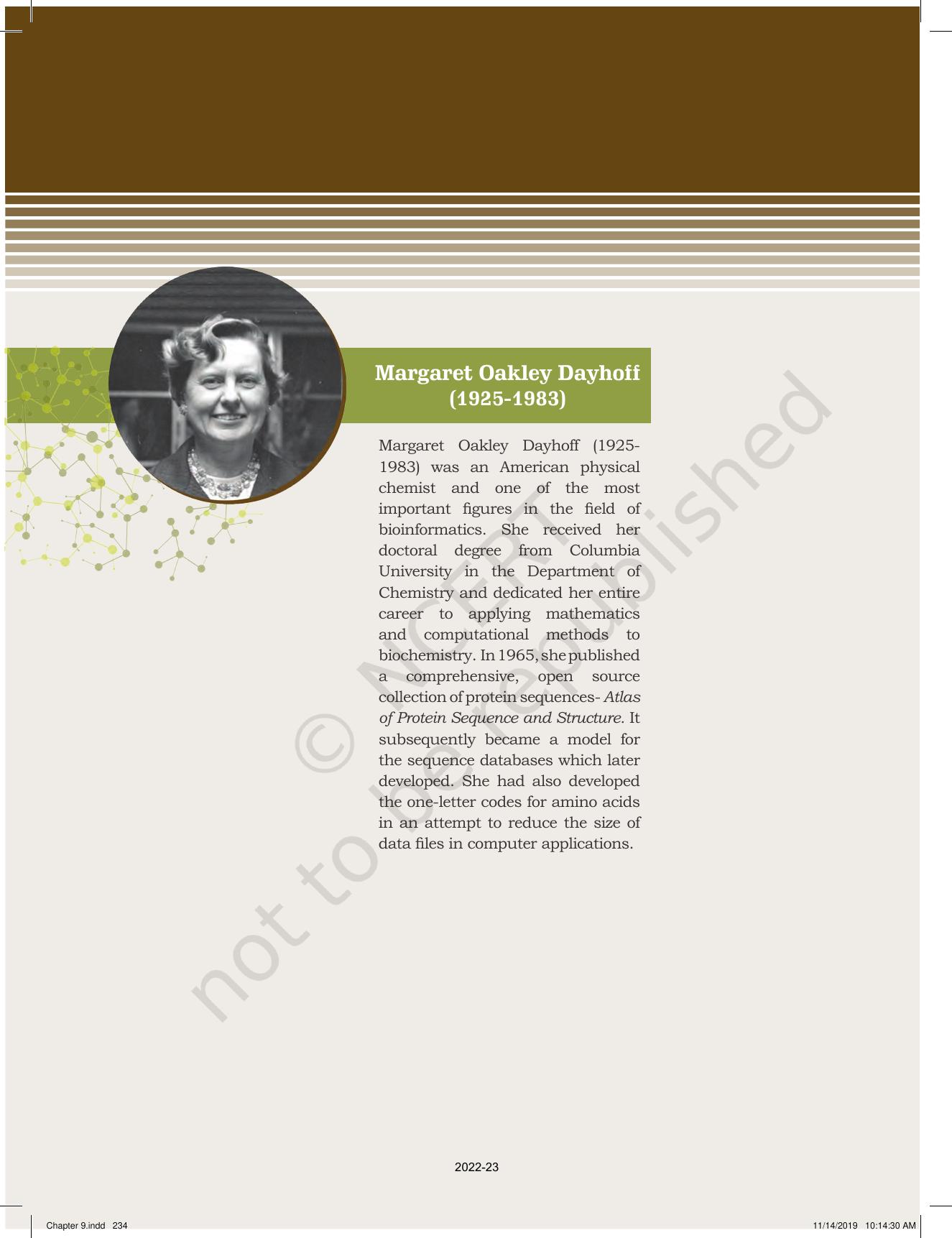NCERT Book for Class 11 Biotechnology Chapter 9 Introduction to Bioinformatics - Page 2
