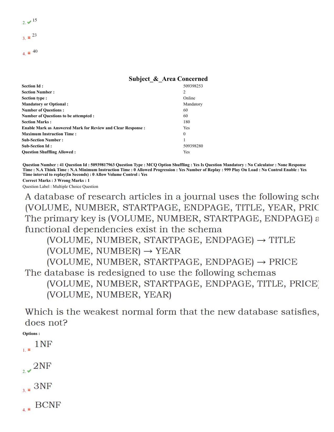 BHU RET Computer Science 2020 Question Paper  - Page 19