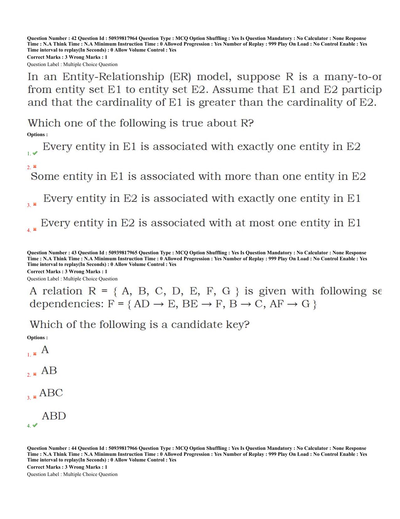 BHU RET Computer Science 2020 Question Paper  - Page 20