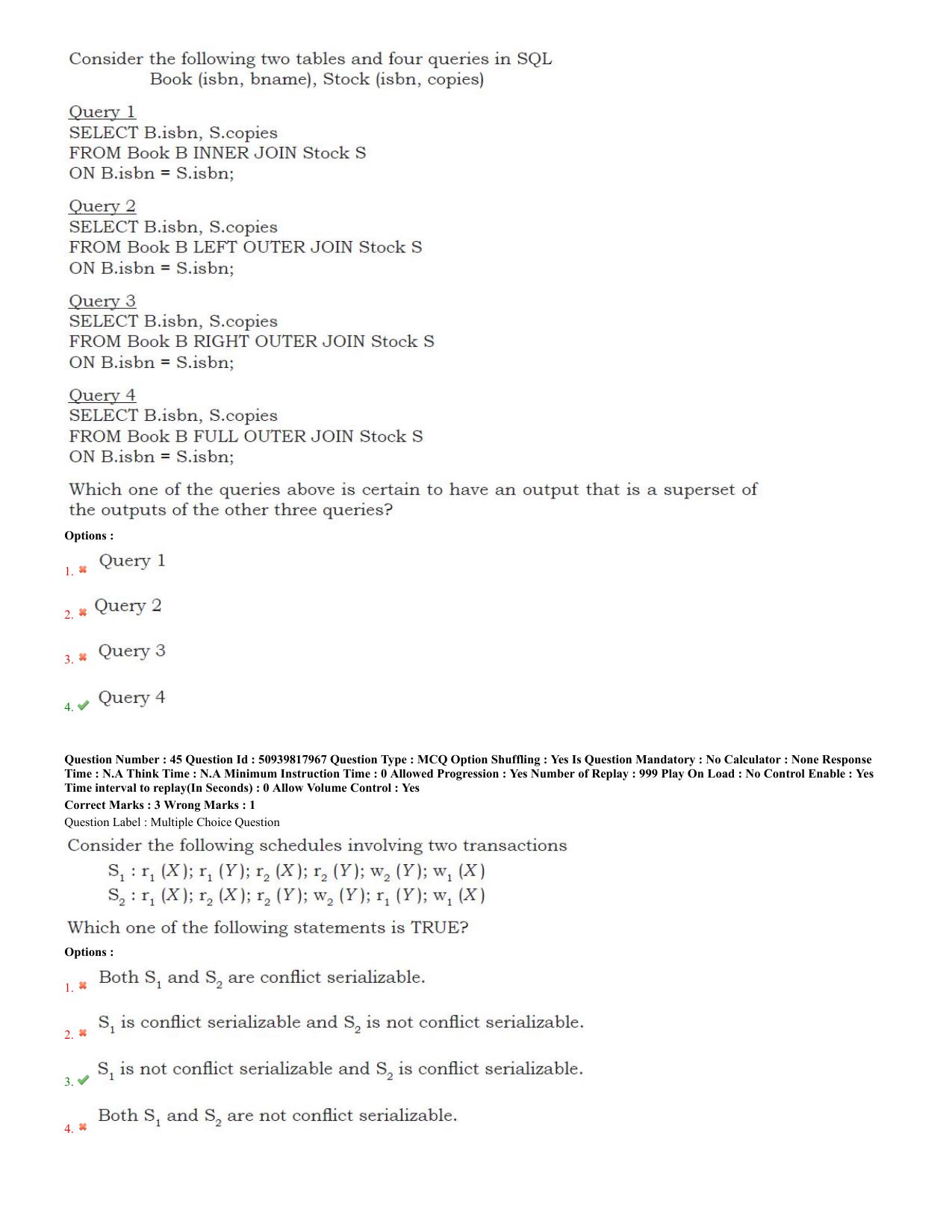 BHU RET Computer Science 2020 Question Paper  - Page 21