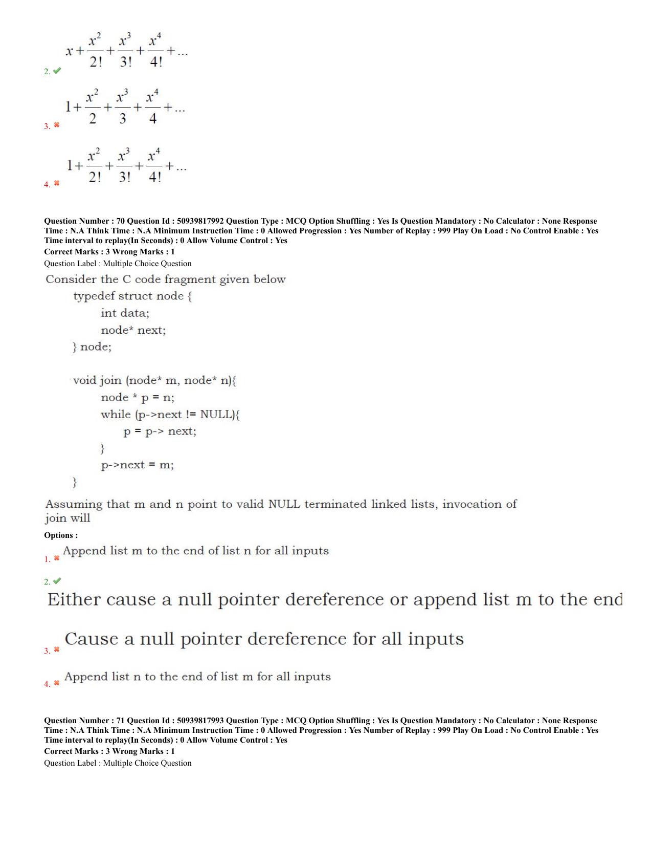 BHU RET Computer Science 2020 Question Paper  - Page 31