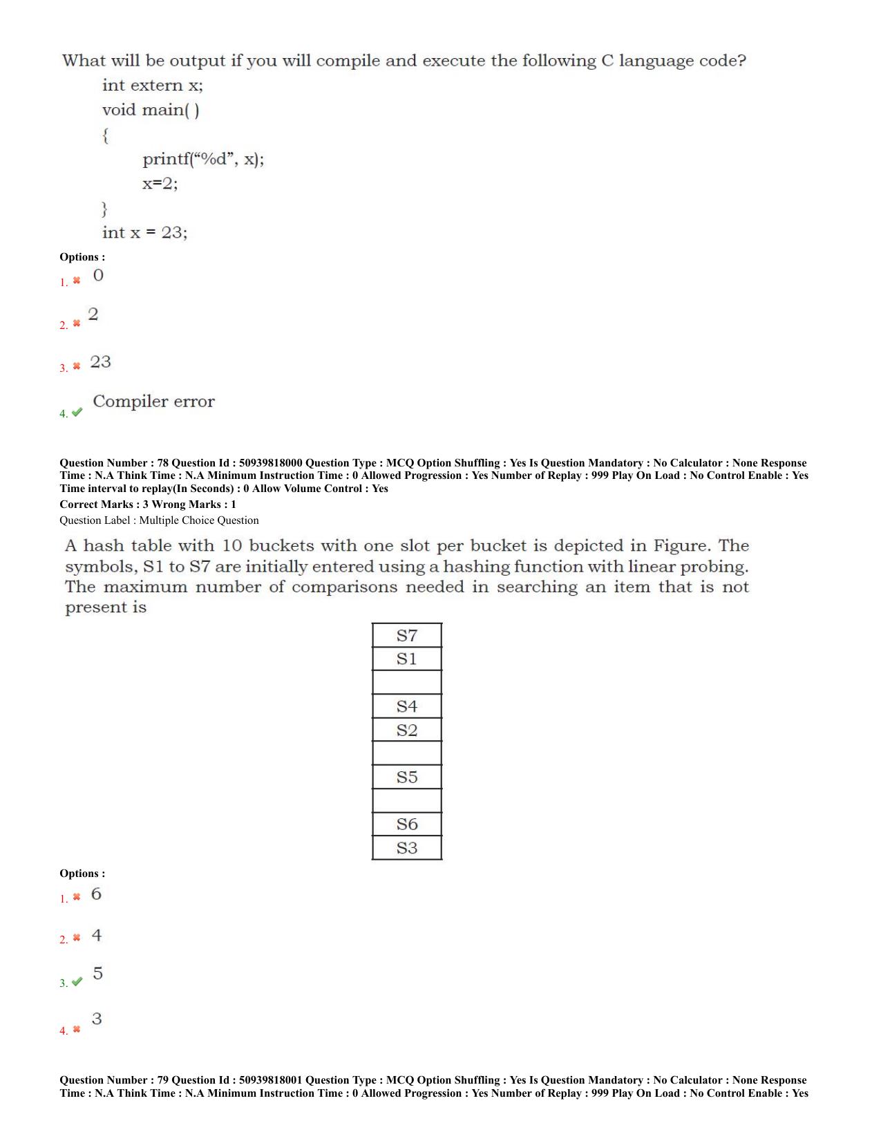 BHU RET Computer Science 2020 Question Paper  - Page 35