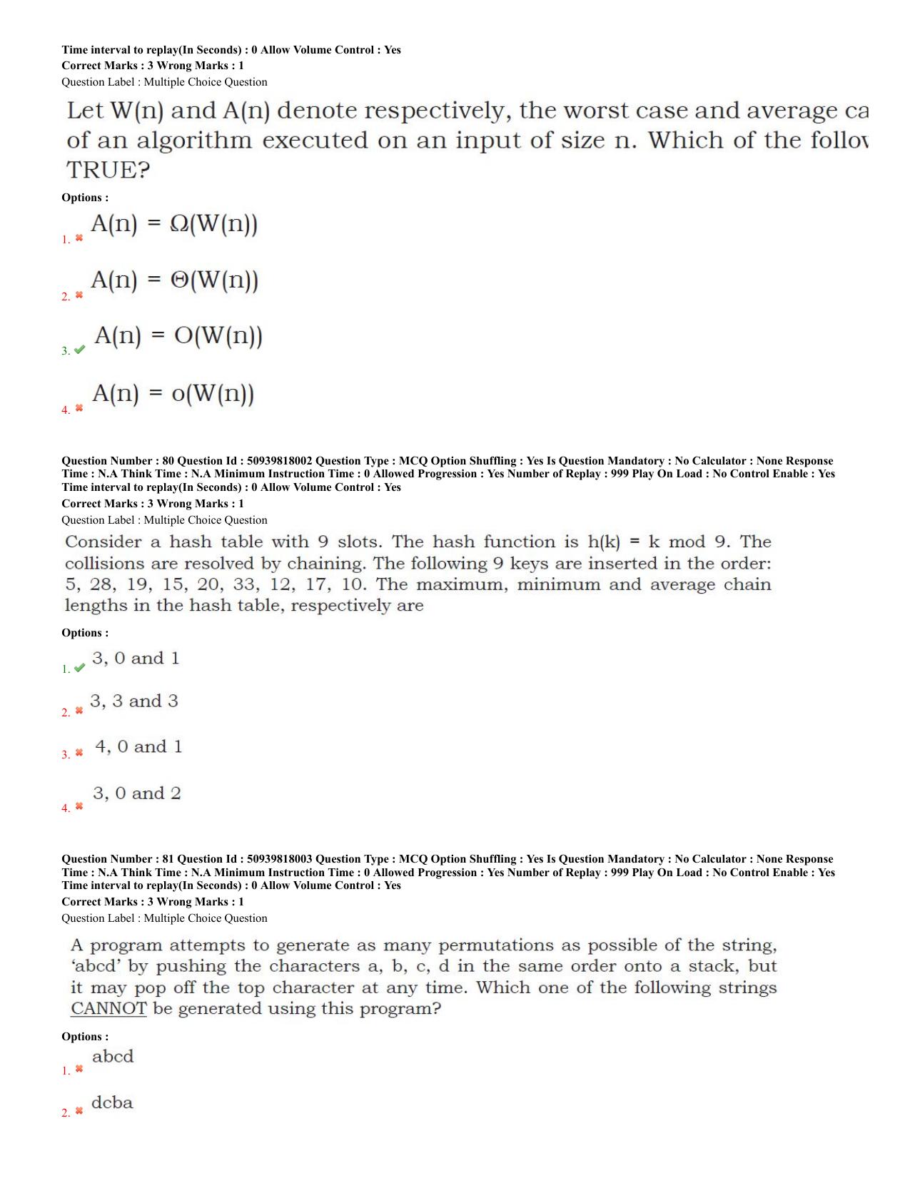 BHU RET Computer Science 2020 Question Paper  - Page 36