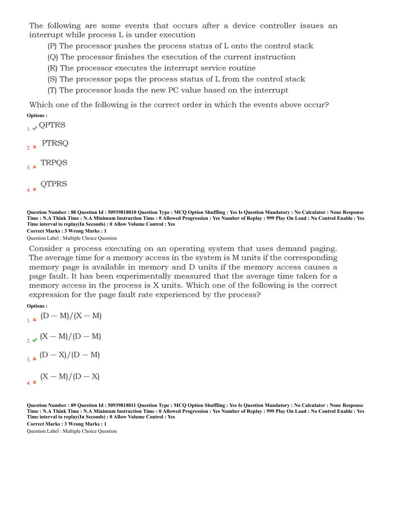 BHU RET Computer Science 2020 Question Paper  - Page 39