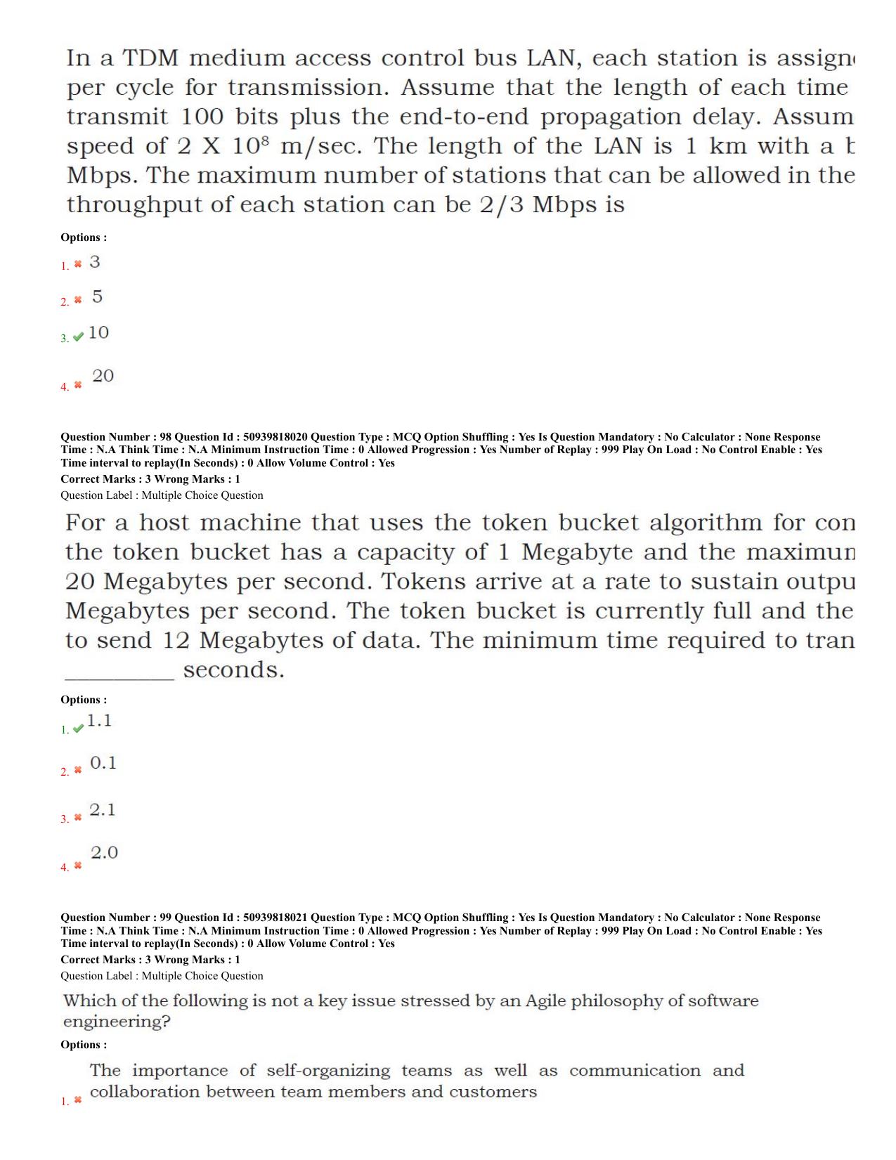BHU RET Computer Science 2020 Question Paper  - Page 44