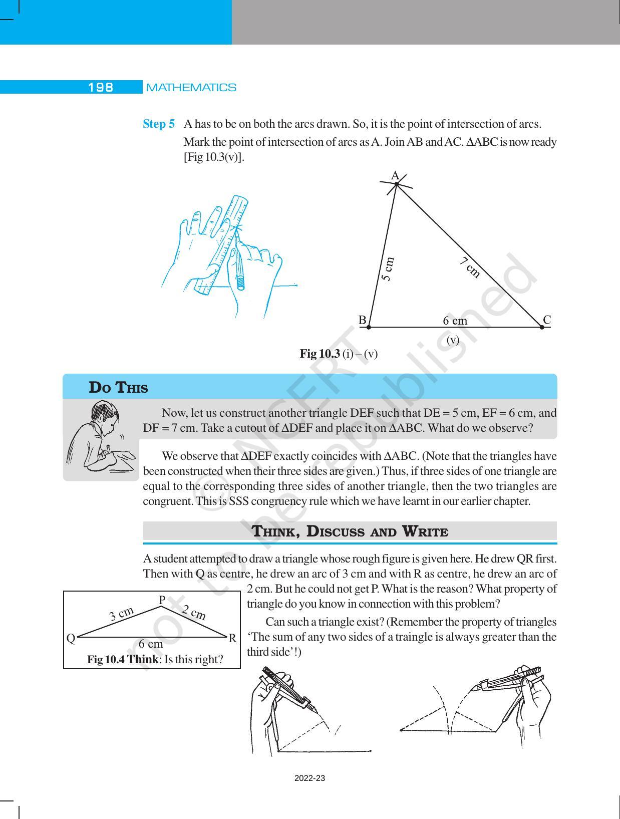 NCERT Book for Class 7 Maths: Chapter 10-Practical Geometry - Page 6