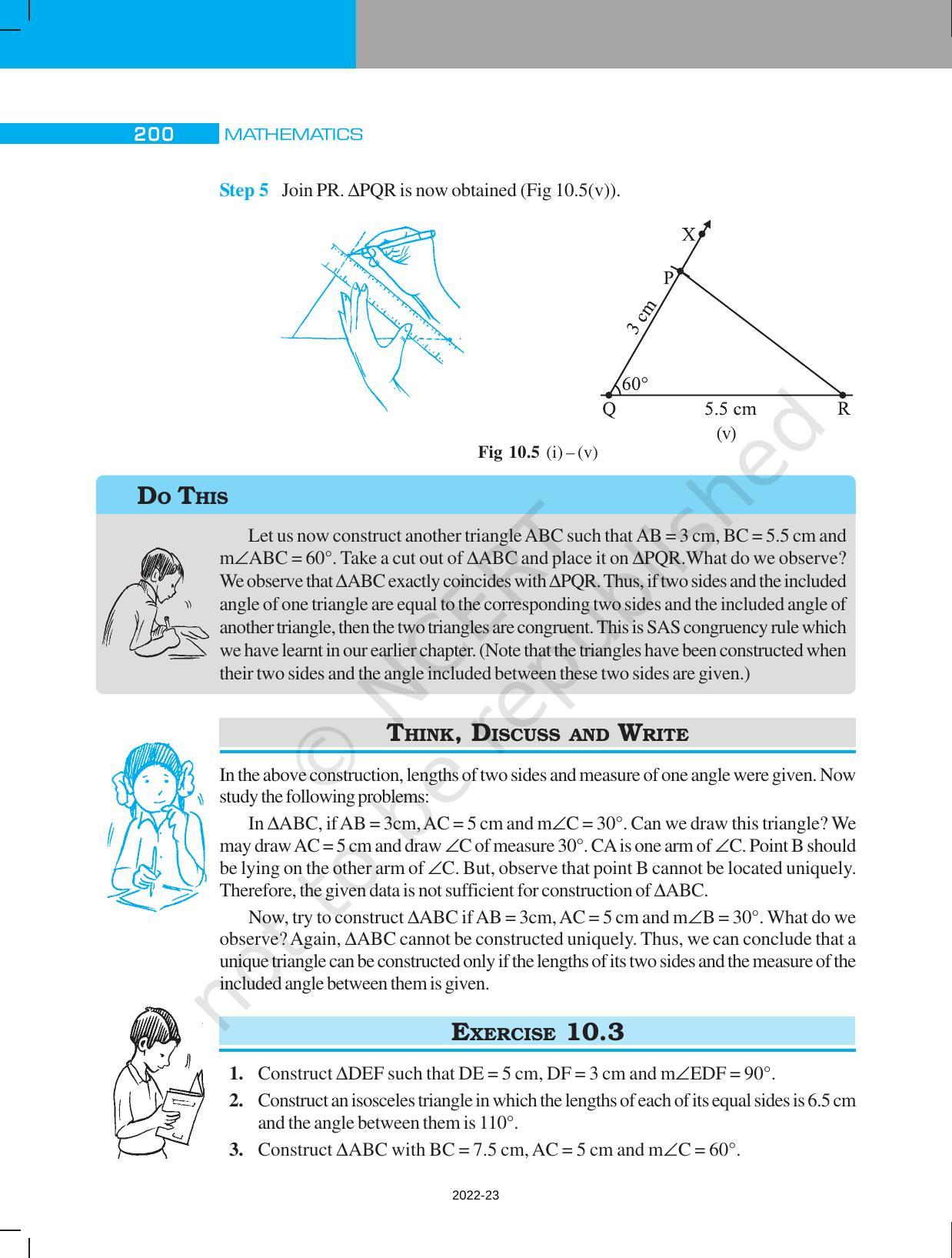 NCERT Book for Class 7 Maths: Chapter 10-Practical Geometry - Page 8