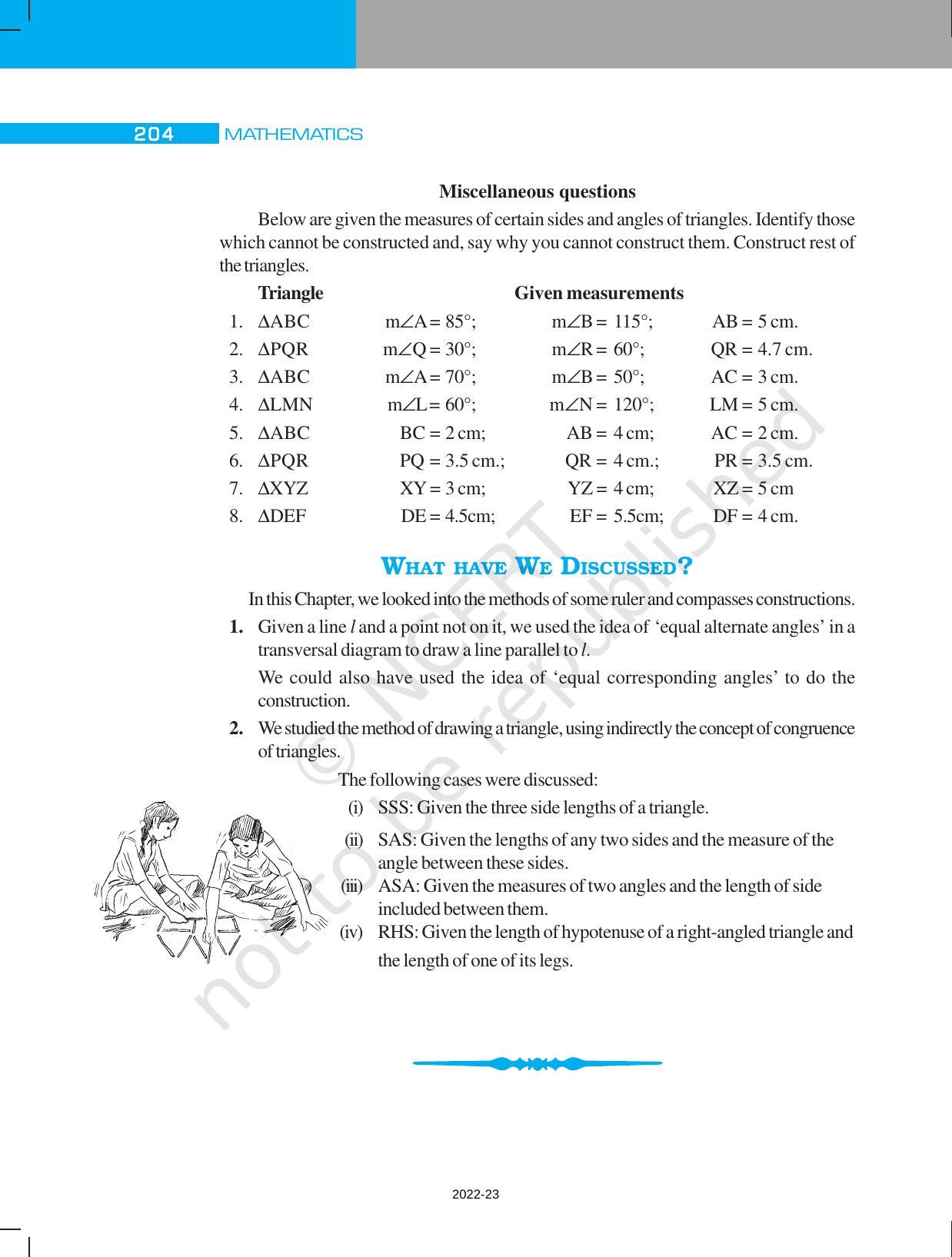 NCERT Book for Class 7 Maths: Chapter 10-Practical Geometry - Page 12