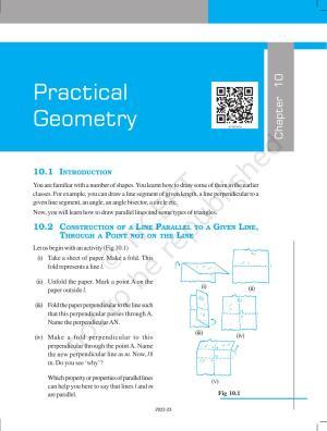 NCERT Book for Class 7 Maths: Chapter 10-Practical Geometry