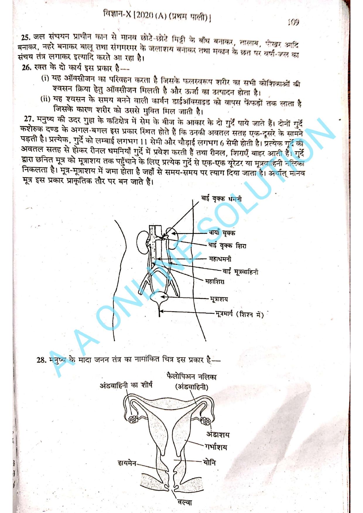 Bihar Board Class 10 Science 2020 (1st Sitting) Question Paper - Page 9