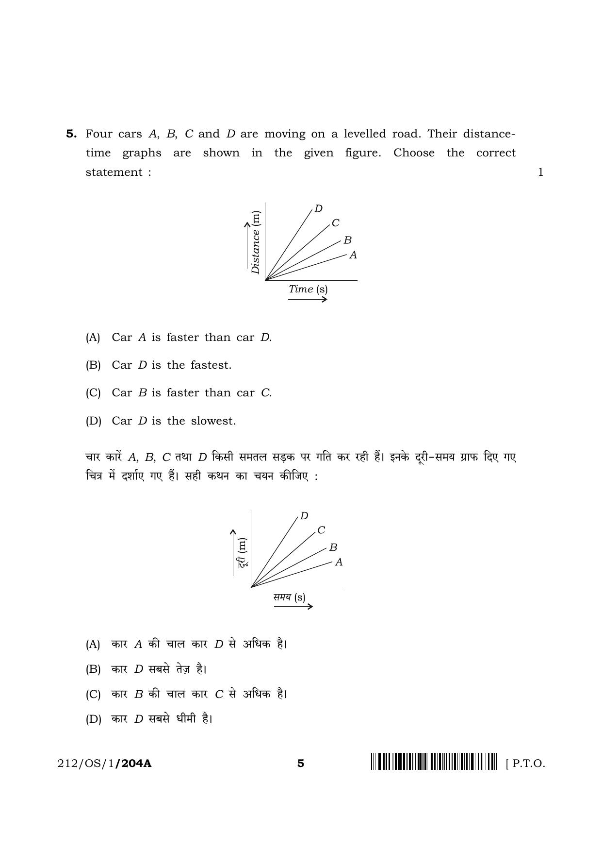 NIOS 2023 Class 10 Science & Technology (OS) Question Paper - Page 5
