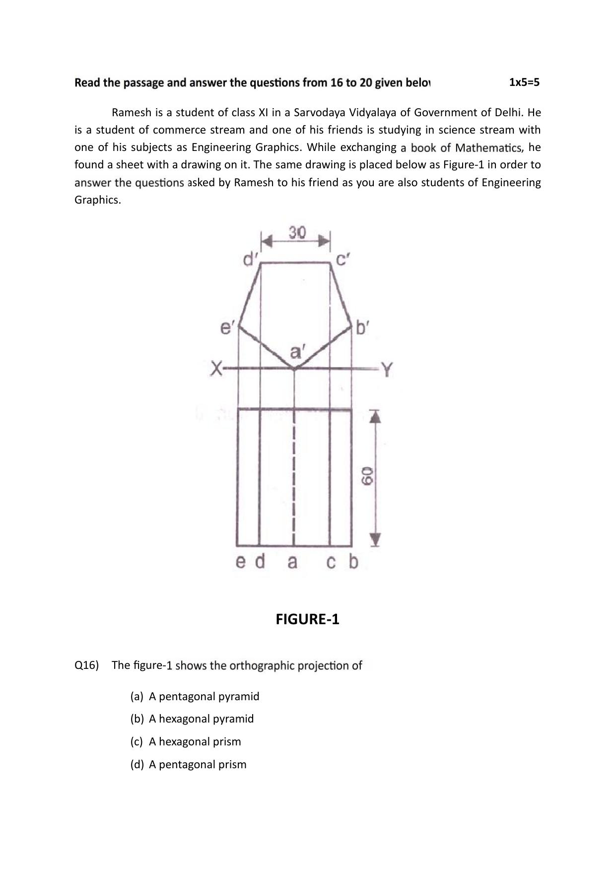 Edudel Class 11 Engineering Graphics Practice Papers-1 (2023-24) - Page 6
