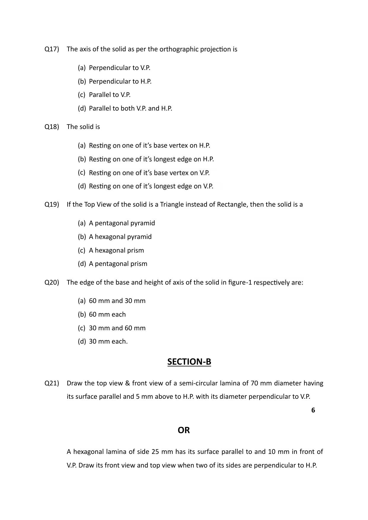 Edudel Class 11 Engineering Graphics Practice Papers-1 (2023-24) - Page 7