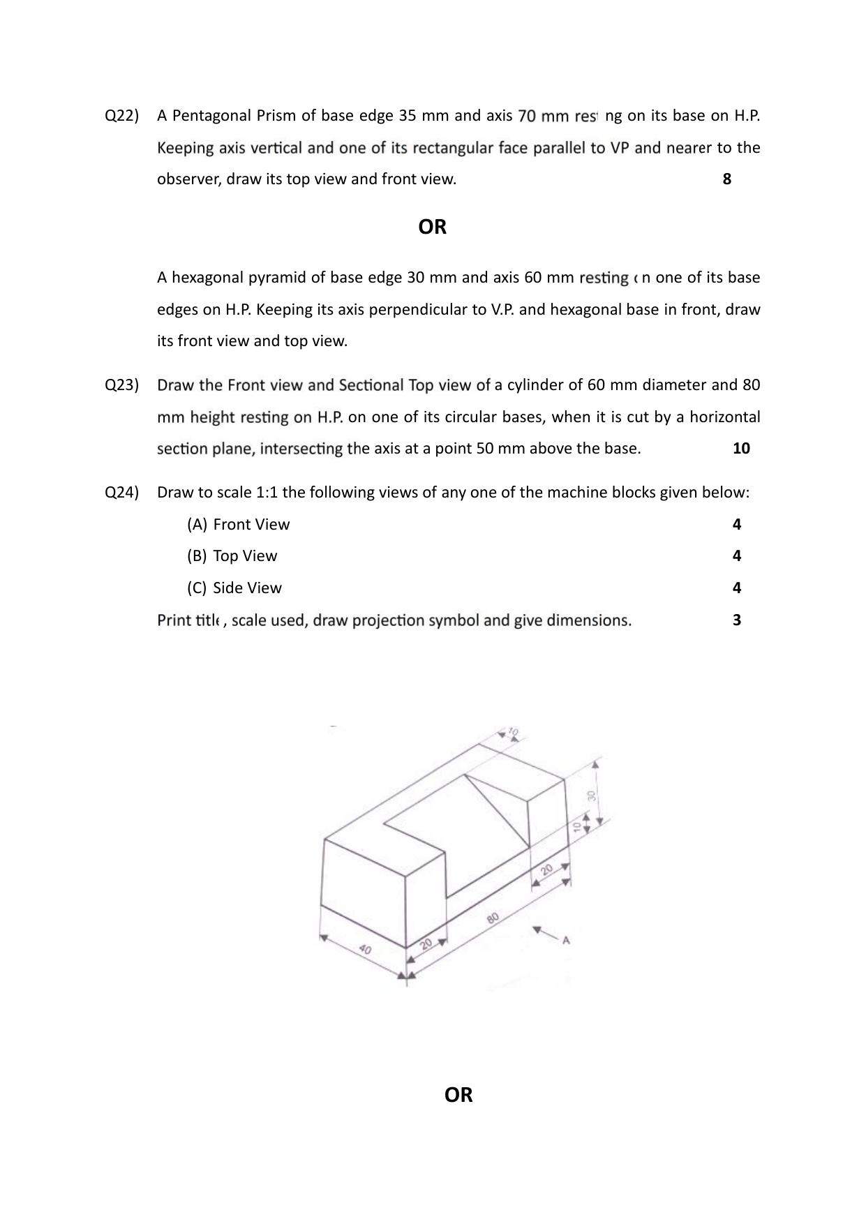 Edudel Class 11 Engineering Graphics Practice Papers-1 (2023-24) - Page 8