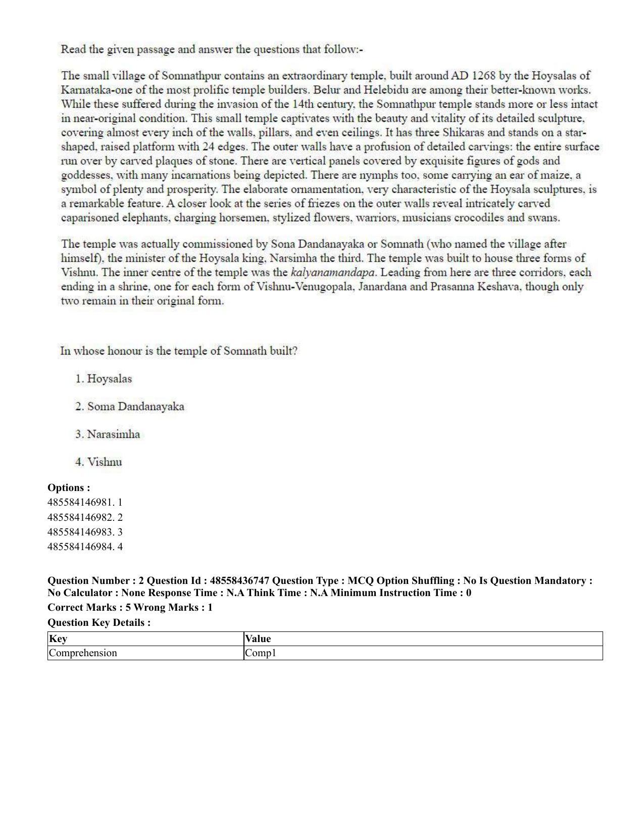 CUET 2023 International Shift 1 Question Papers - 22 June 2023 - Page 2