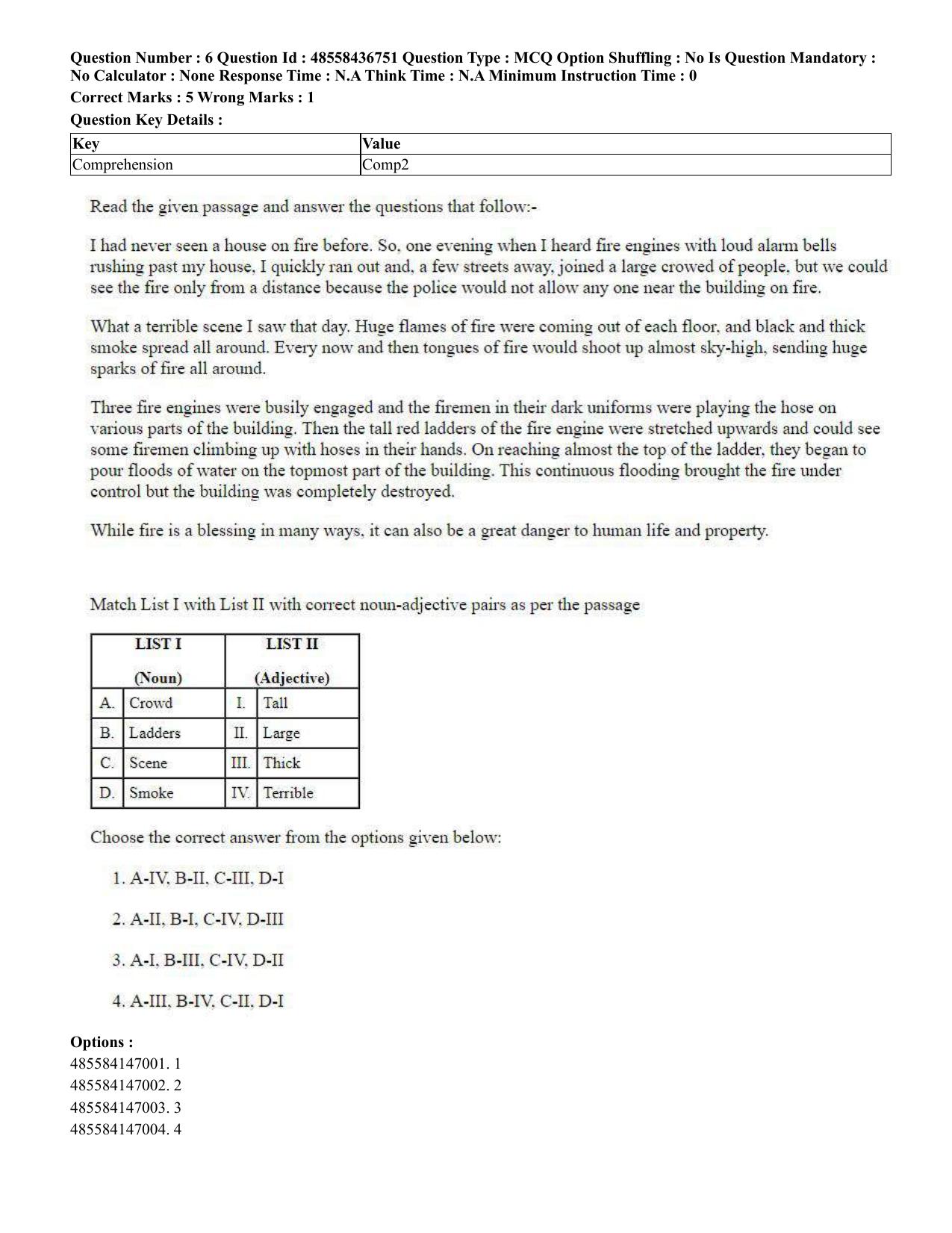 CUET 2023 International Shift 1 Question Papers - 22 June 2023 - Page 7